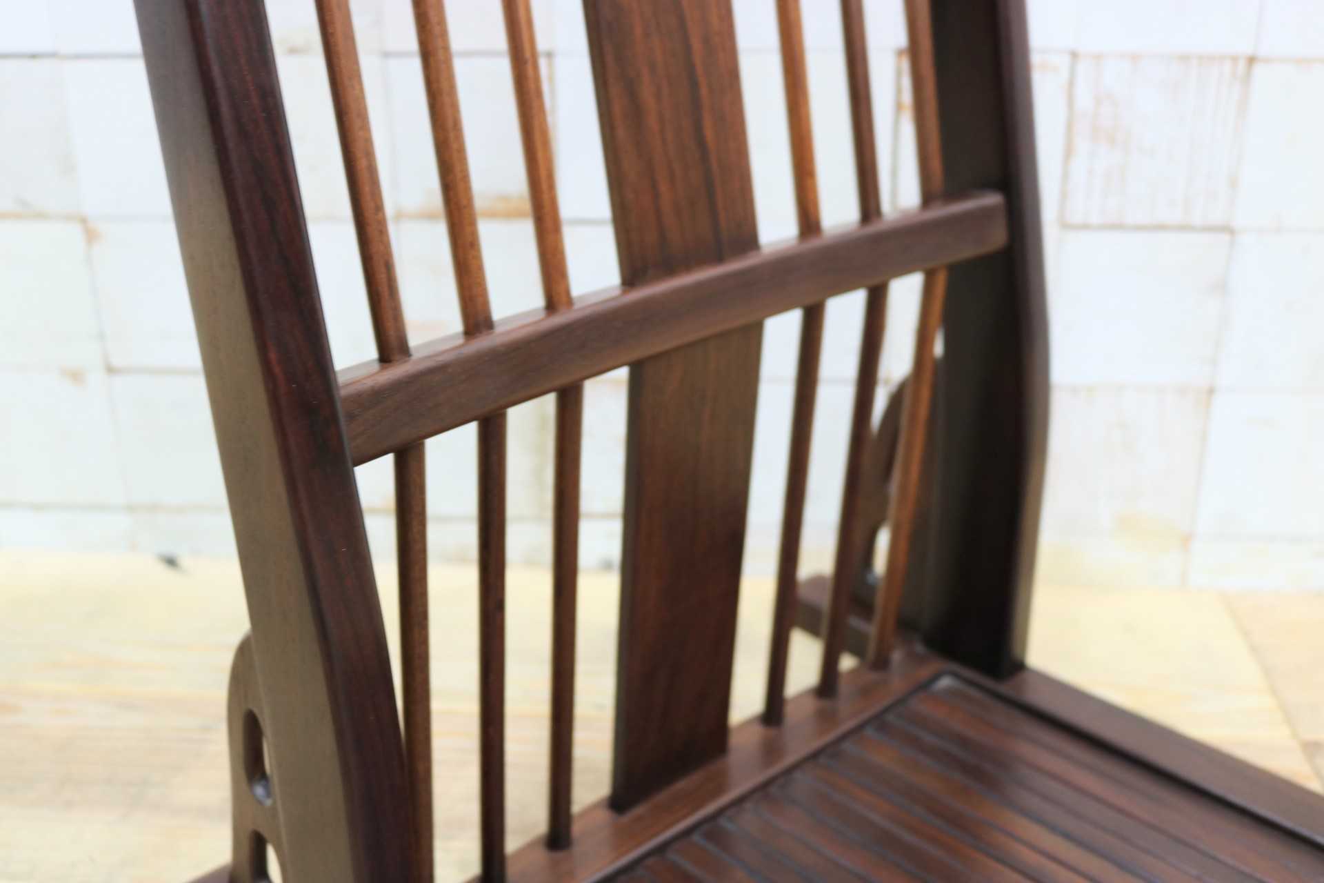 GMIS465C○唐木 座椅子 座敷椅子 ローチェア 無垢材 花梨 和家具 座敷 和室