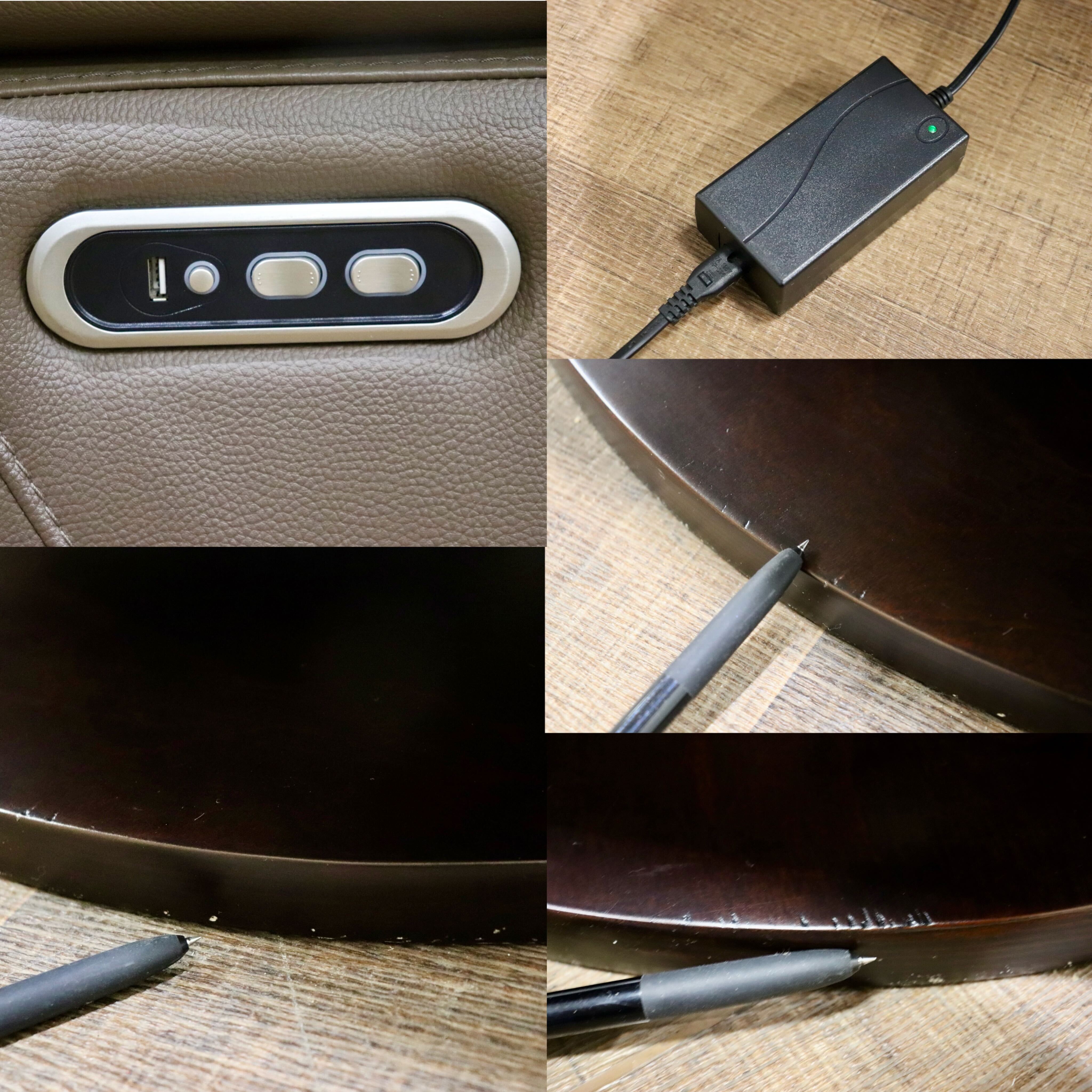 GMHS443○IDC大塚家具 ルージア 電動 リクライニングチェア パーソナルチェア フットレスト 本革 トープ色 定価16.8万 展示品