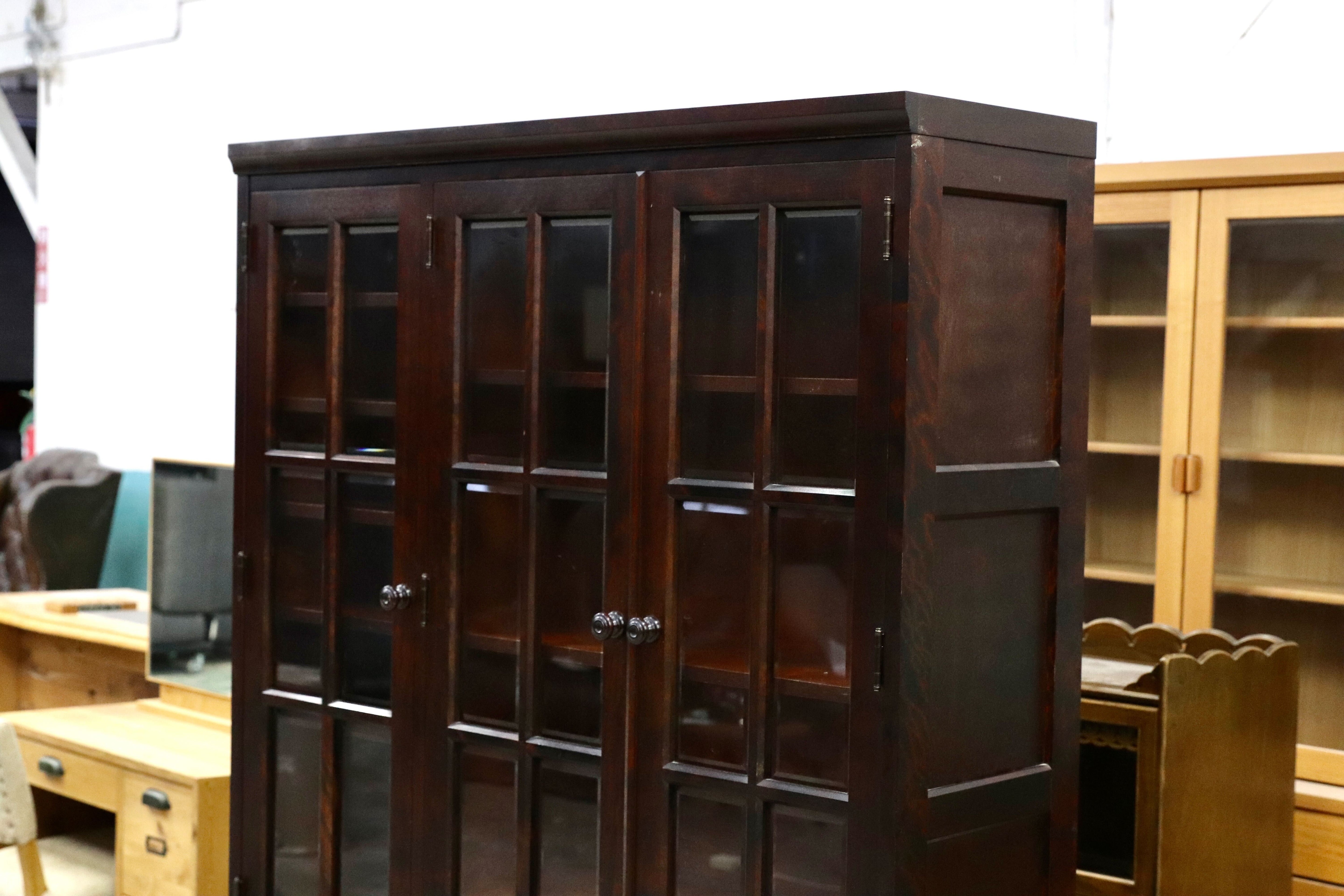 GMHK780B○北海道民芸家具 食器棚 飾り棚 キャビネット 水屋棚 カップボード 樺無垢材 民藝 アンティーク 和家具 飛騨産業