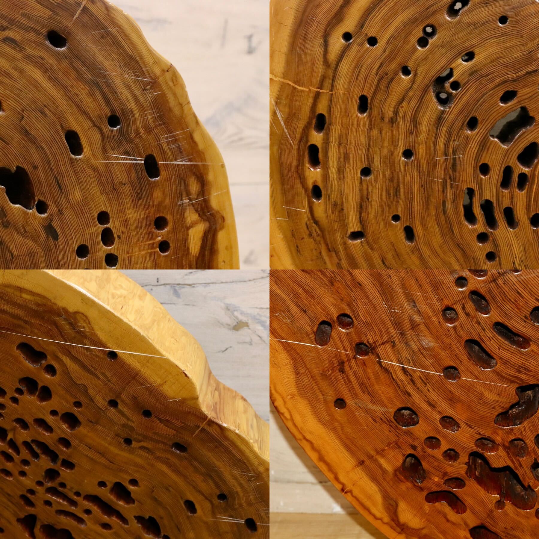 GMHS272○杉材 輪切 センターテーブル リビングテーブル ローテーブル 無垢材 レトロ 和家具 座卓 アンティーク 検)屋久杉