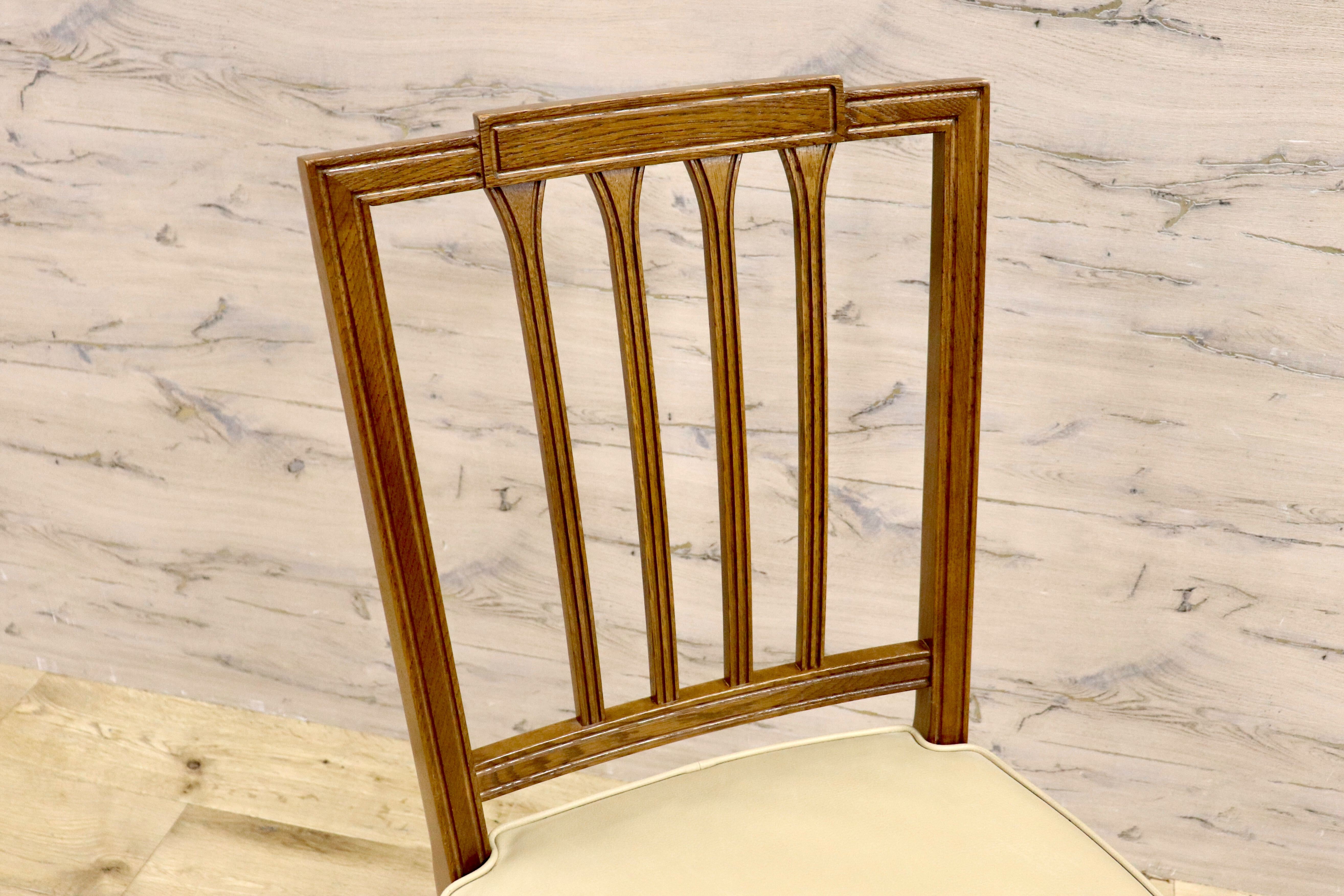 GMHS360A○domani / ドマーニ カリモク最高峰 QUEENS LIFE ダイニングチェア アームレスチェア 2脚セット レザー アイボリー 定価約20万