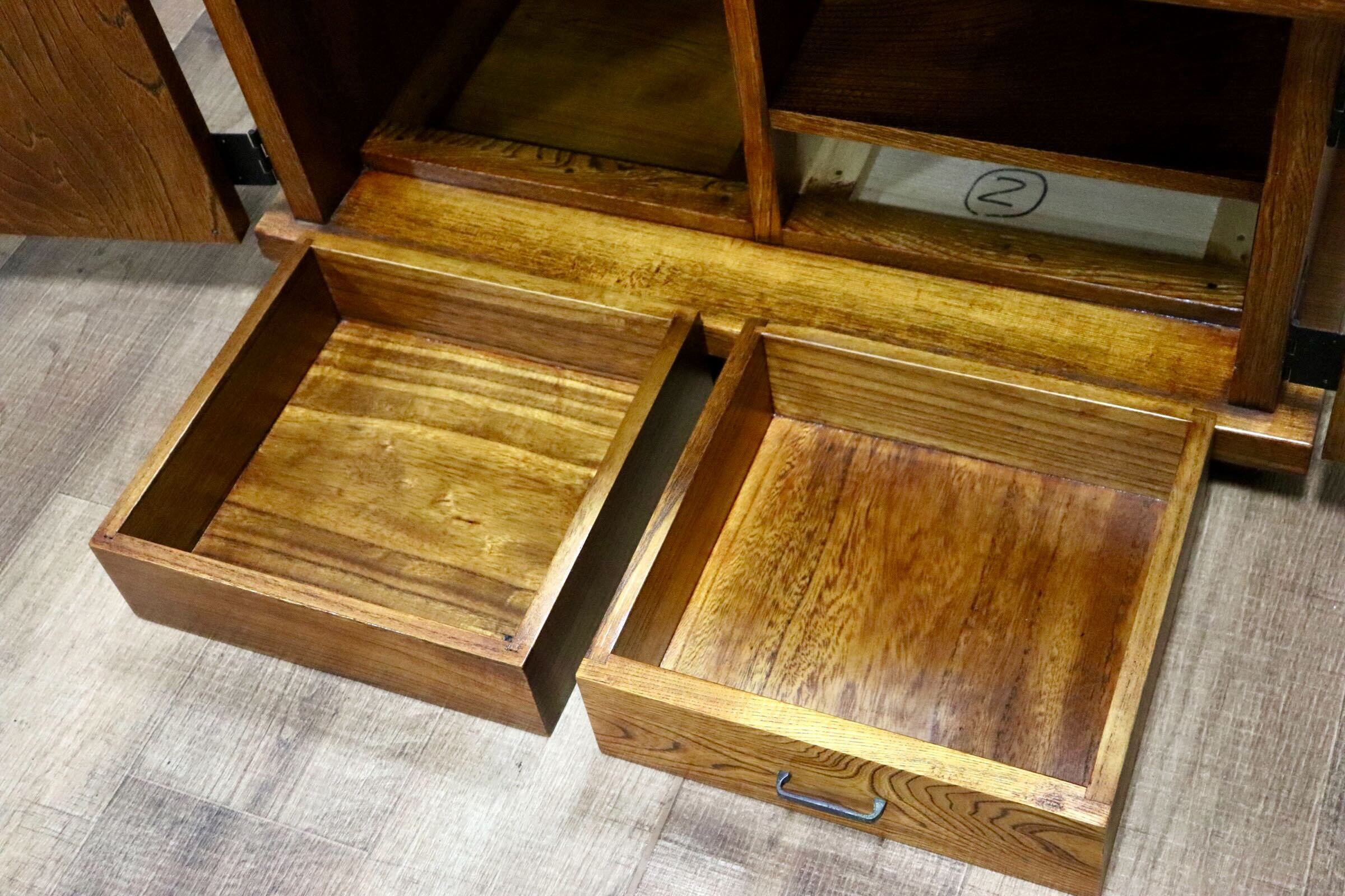 GMHN64B○欅材 ケヤキ 姿見 鏡台 全身鏡 鏡 化粧台 スタンドミラー ドレッサー 和家具 和モダン 和室 レトロ アンティーク 検)岩谷堂箪笥