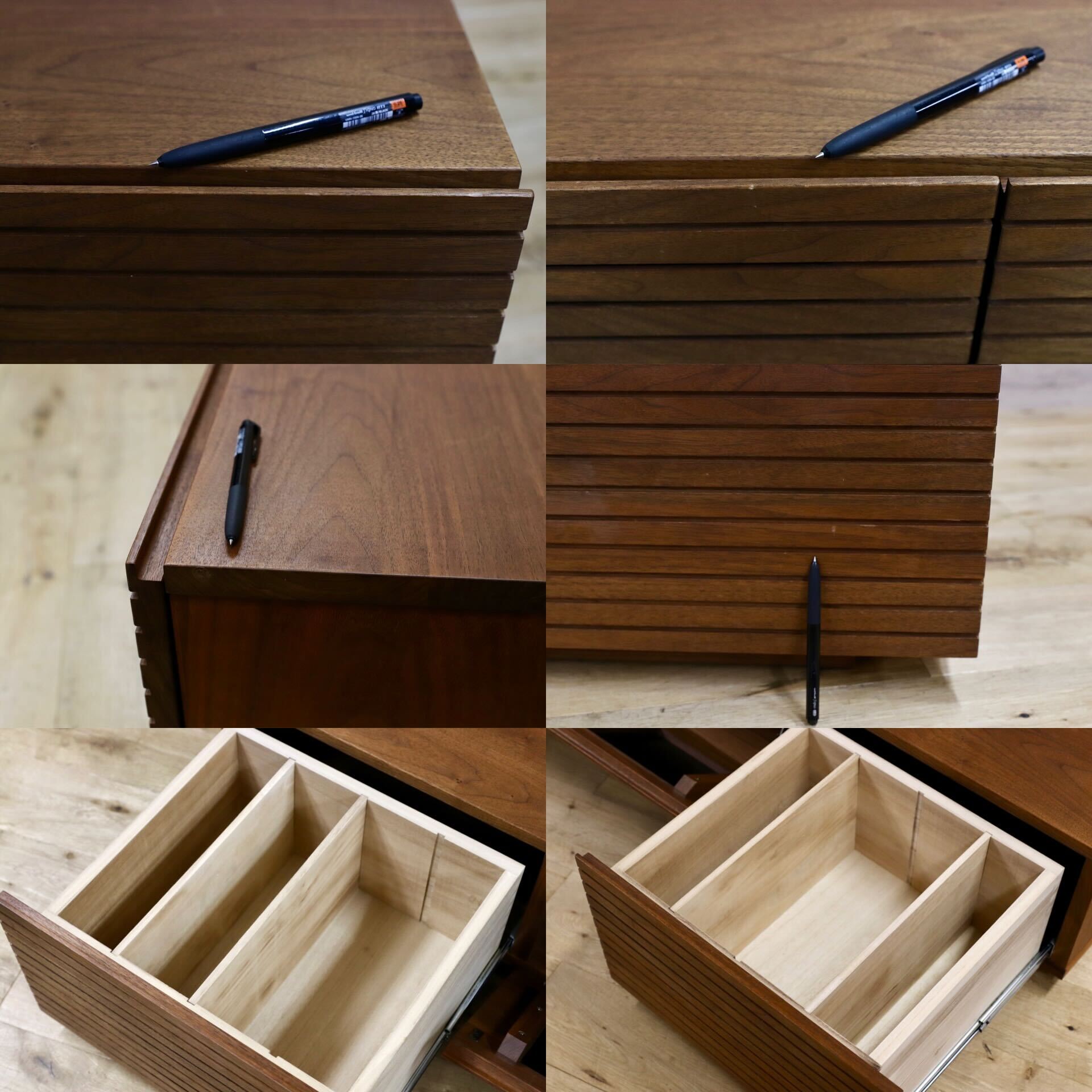 GMHK517○自然工房 風雅 FUUGA ウォールナット無垢材 テレビボード TVボード AVボード ローボード リビング収納 北欧モダン 定価約14.5万