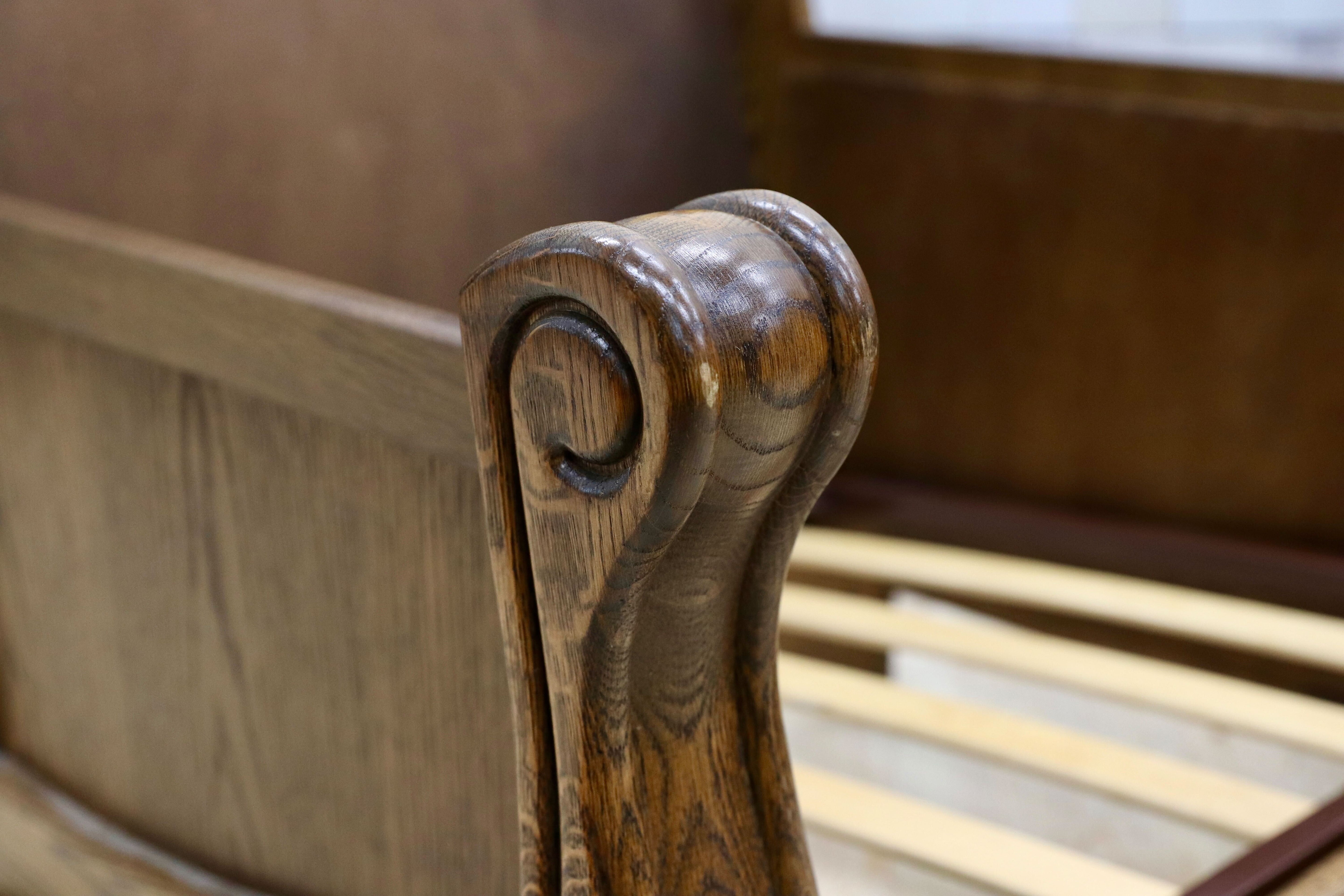 GMGT226A○オランダ製 ダッチカントリー 1人掛けソファ シングルソファ オーク材 本革 応接 リビング チェア 椅子 約35万 ヴィンテージ