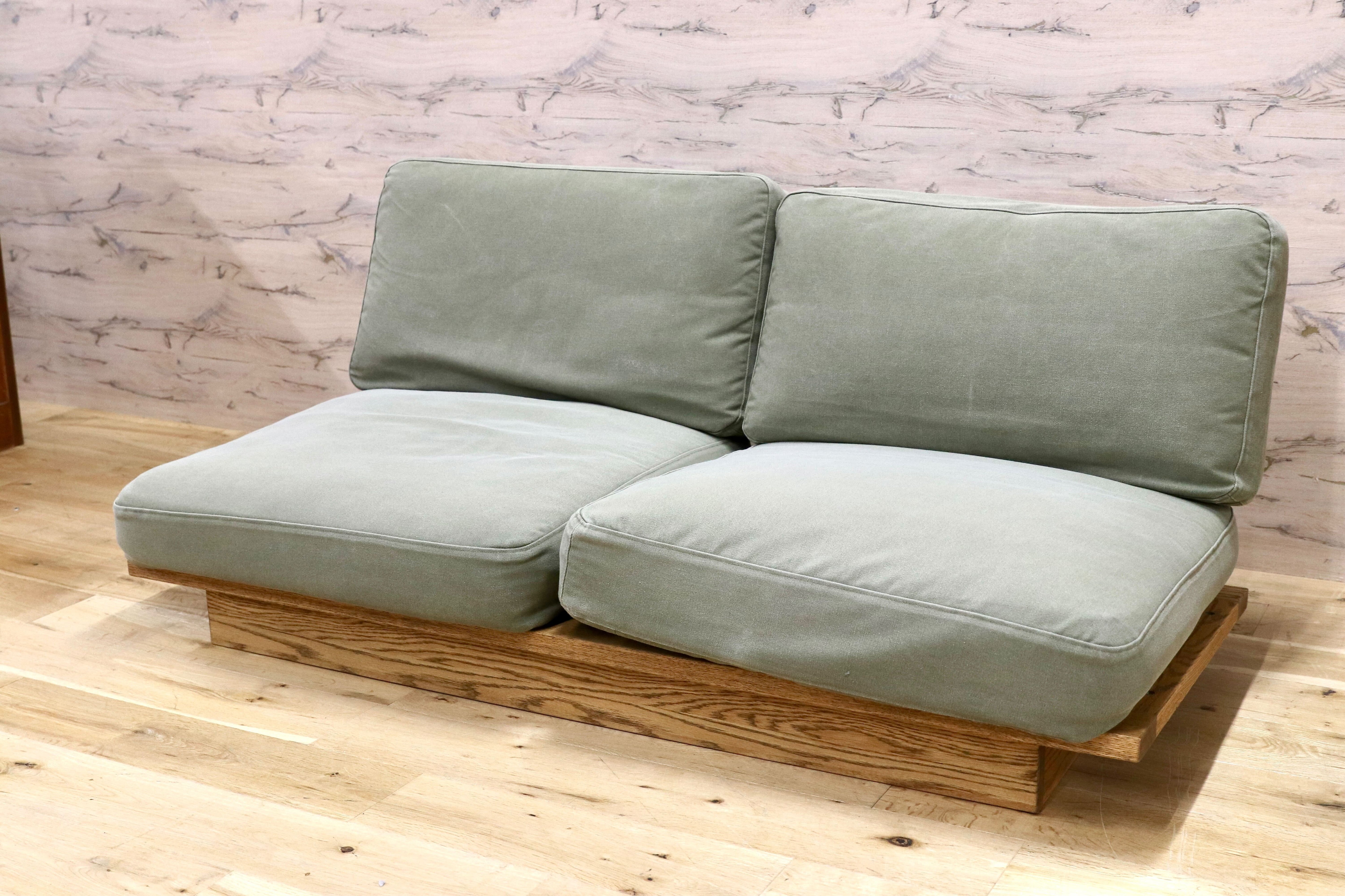 GMIH487○MOMO NATURAL / モモナチュラル CLOUD LOW SOFA | 2P | CLEAR 2人掛けソファ ラブソファ 約15万