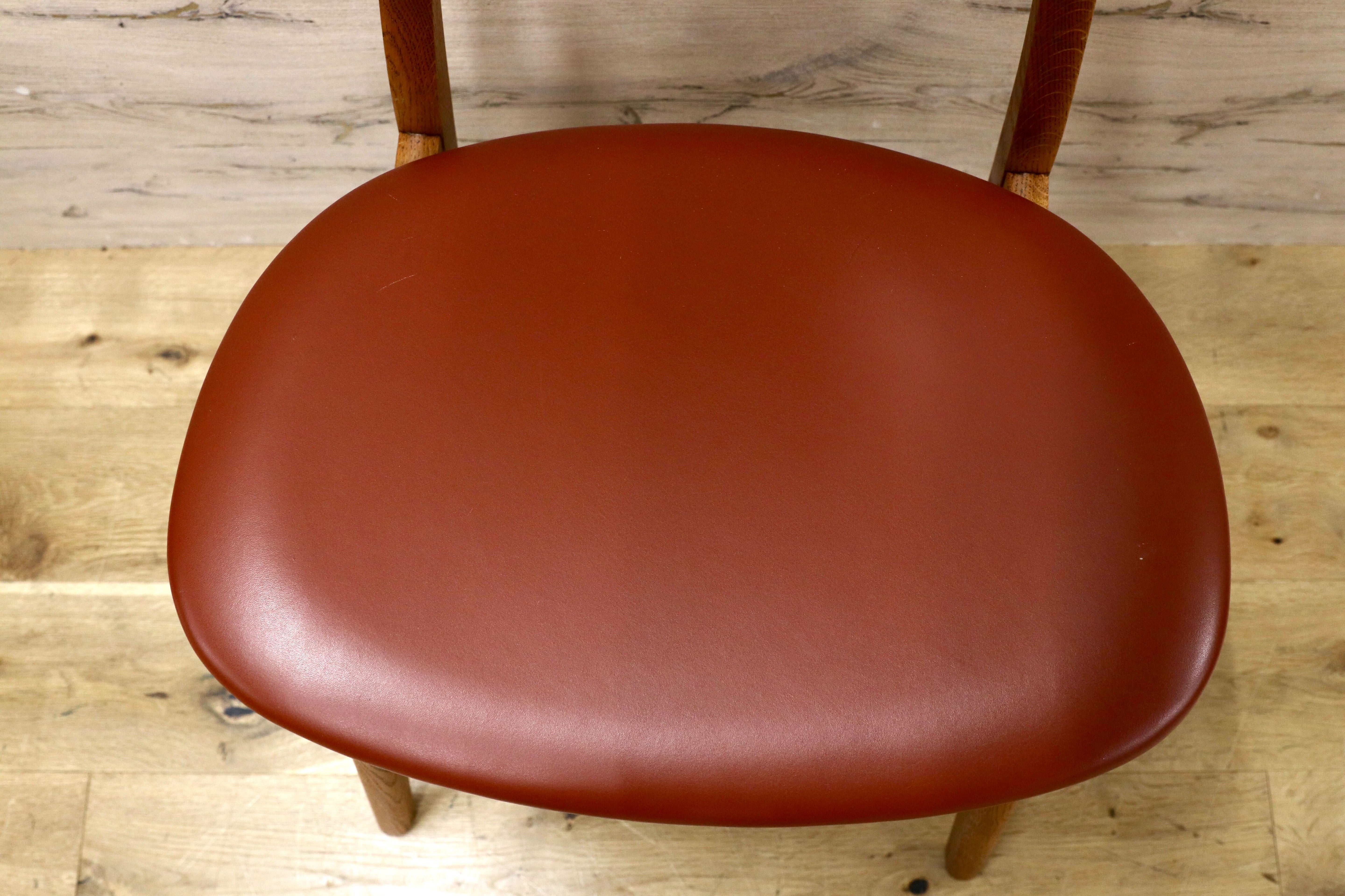 GMHO31A○Kitani / キタニ CH30 ハンス・J・ウェグナー ダイニングチェア 椅子 北欧モダン 名作 オーク材 レザー Hans J. Wegner