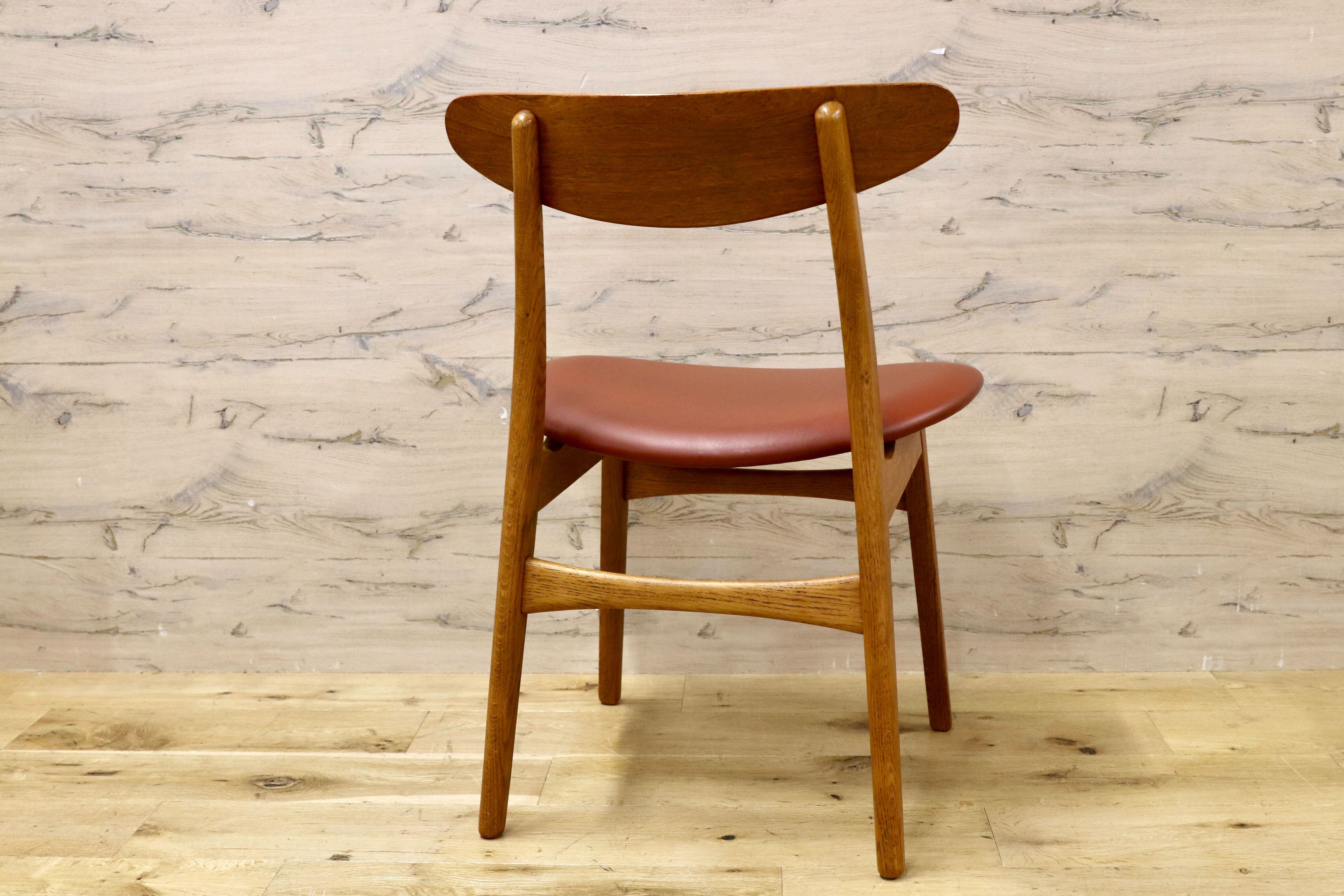 GMHO31A○Kitani / キタニ CH30 ハンス・J・ウェグナー ダイニングチェア 椅子 北欧モダン 名作 オーク材 レザー Hans J. Wegner