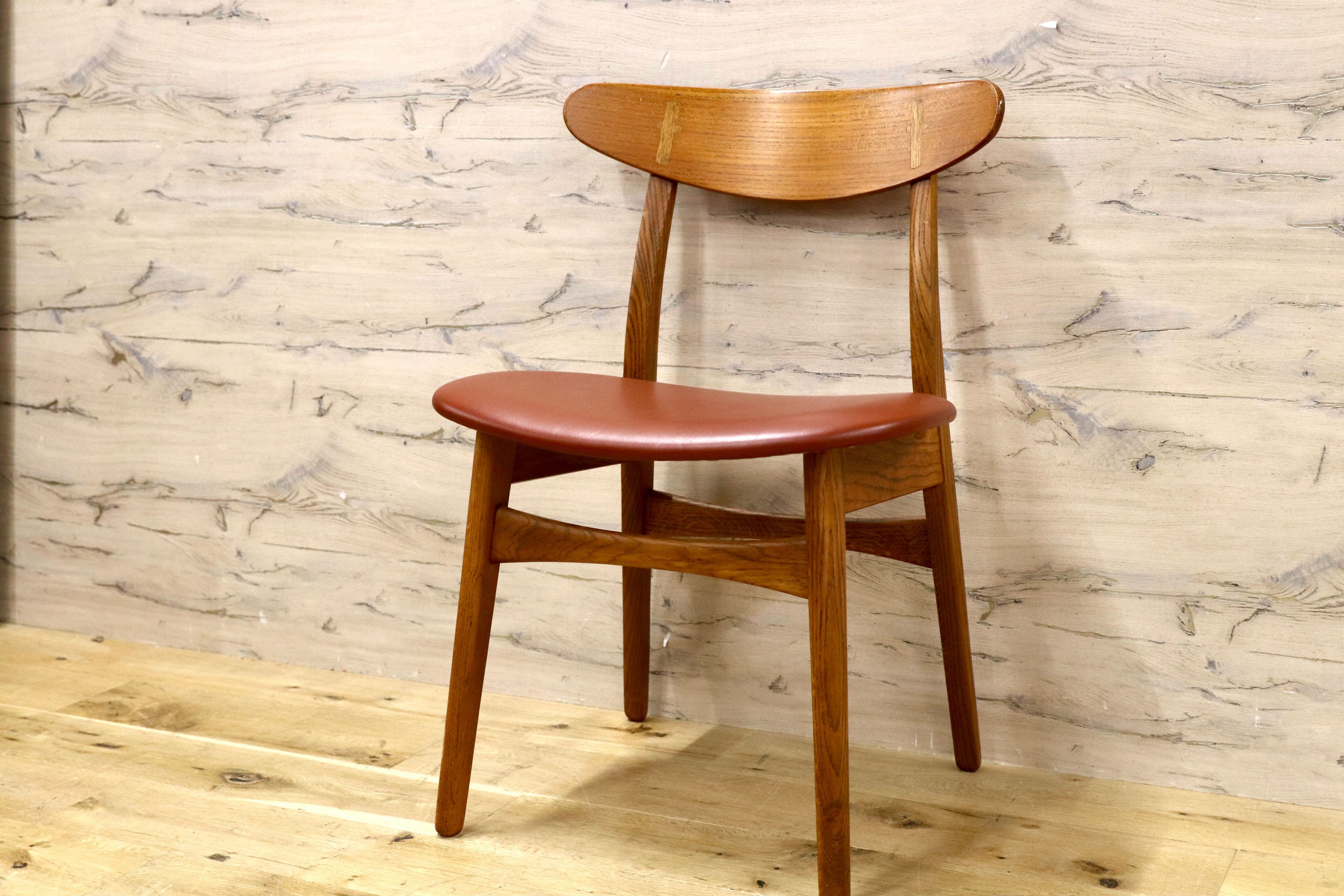 GMHO31B○Kitani / キタニ CH30 ハンス・J・ウェグナー ダイニングチェア 椅子 北欧モダン 名作 オーク材 レザー Hans J. Wegner