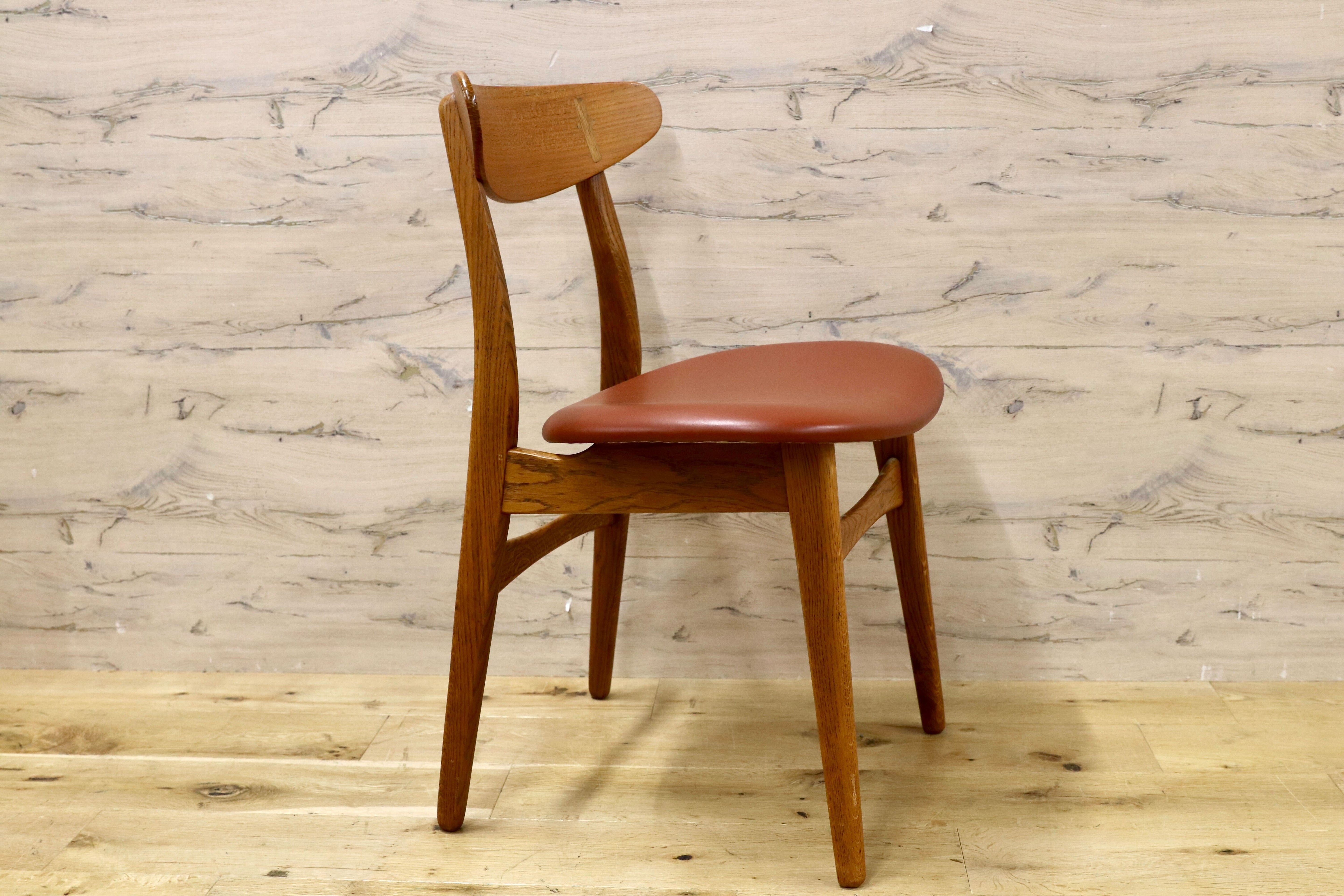 GMHO31B○Kitani / キタニ CH30 ハンス・J・ウェグナー ダイニングチェア 椅子 北欧モダン 名作 オーク材 レザー Hans J. Wegner