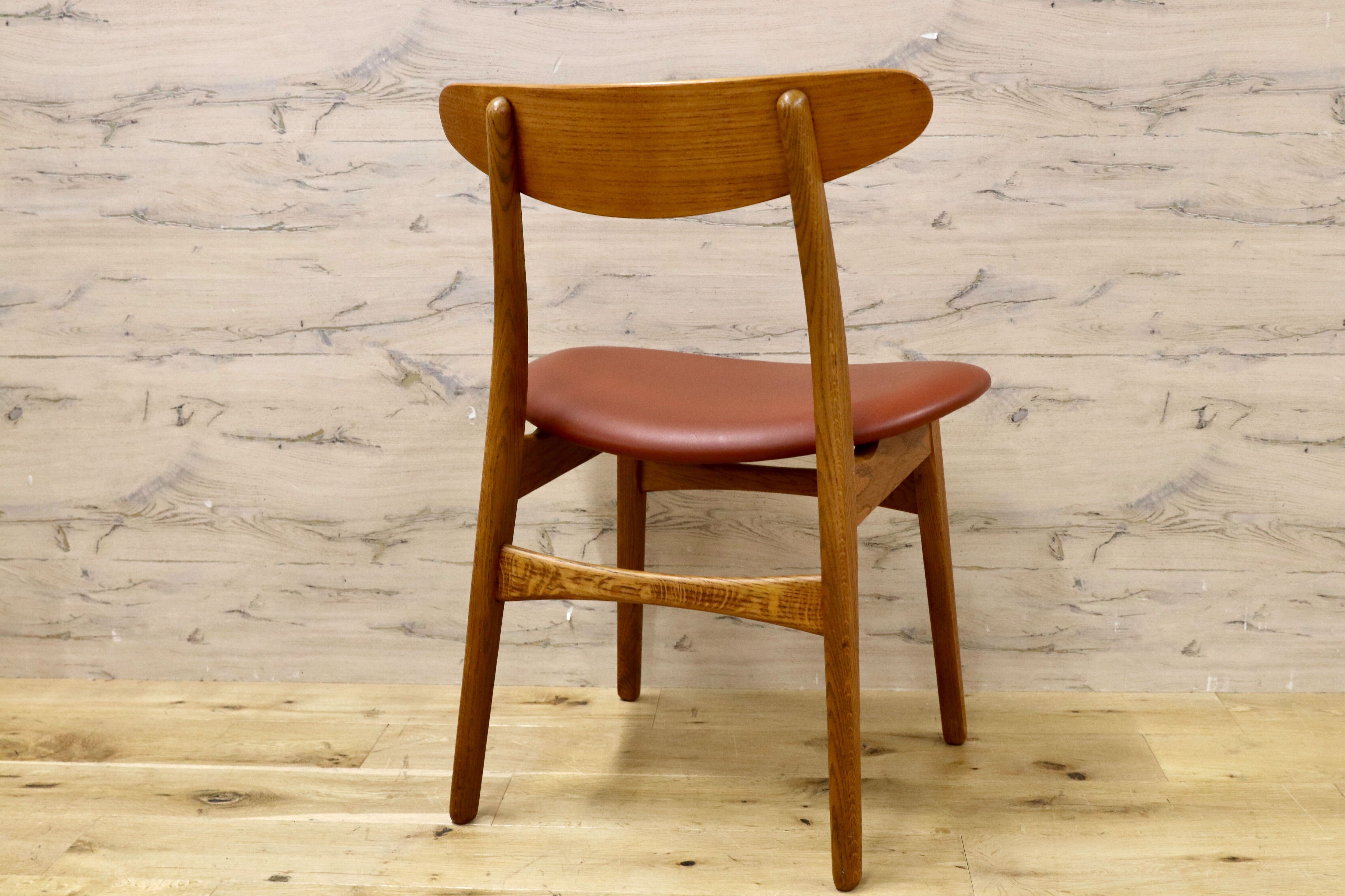 GMHO31B○Kitani / キタニ CH30 ハンス・J・ウェグナー ダイニングチェア 椅子 北欧モダン 名作 オーク材 レザー Hans J. Wegner