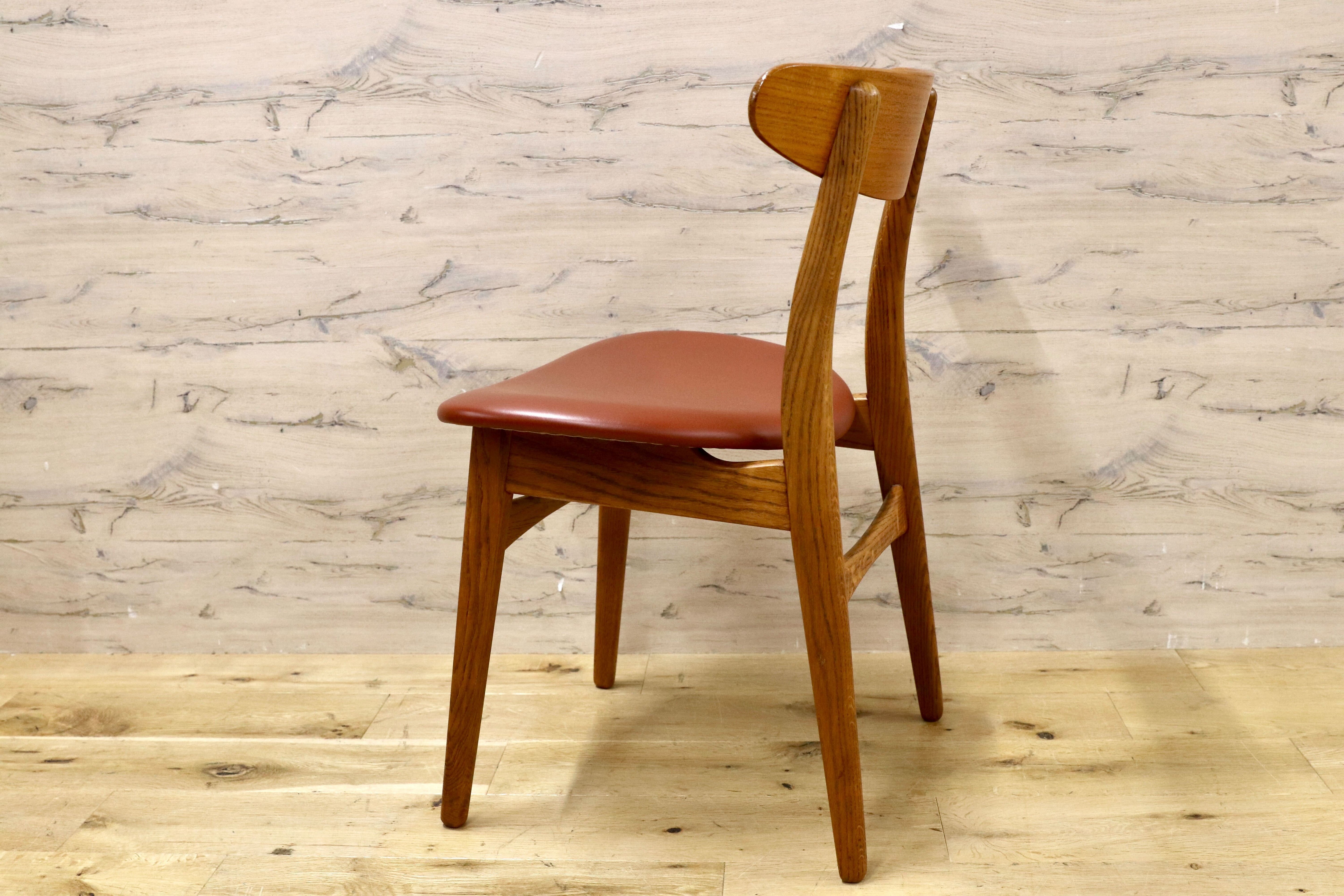 GMHO31B○Kitani / キタニ CH30 ハンス・J・ウェグナー ダイニングチェア 椅子 北欧モダン 名作 オーク材 レザー Hans J. Wegner