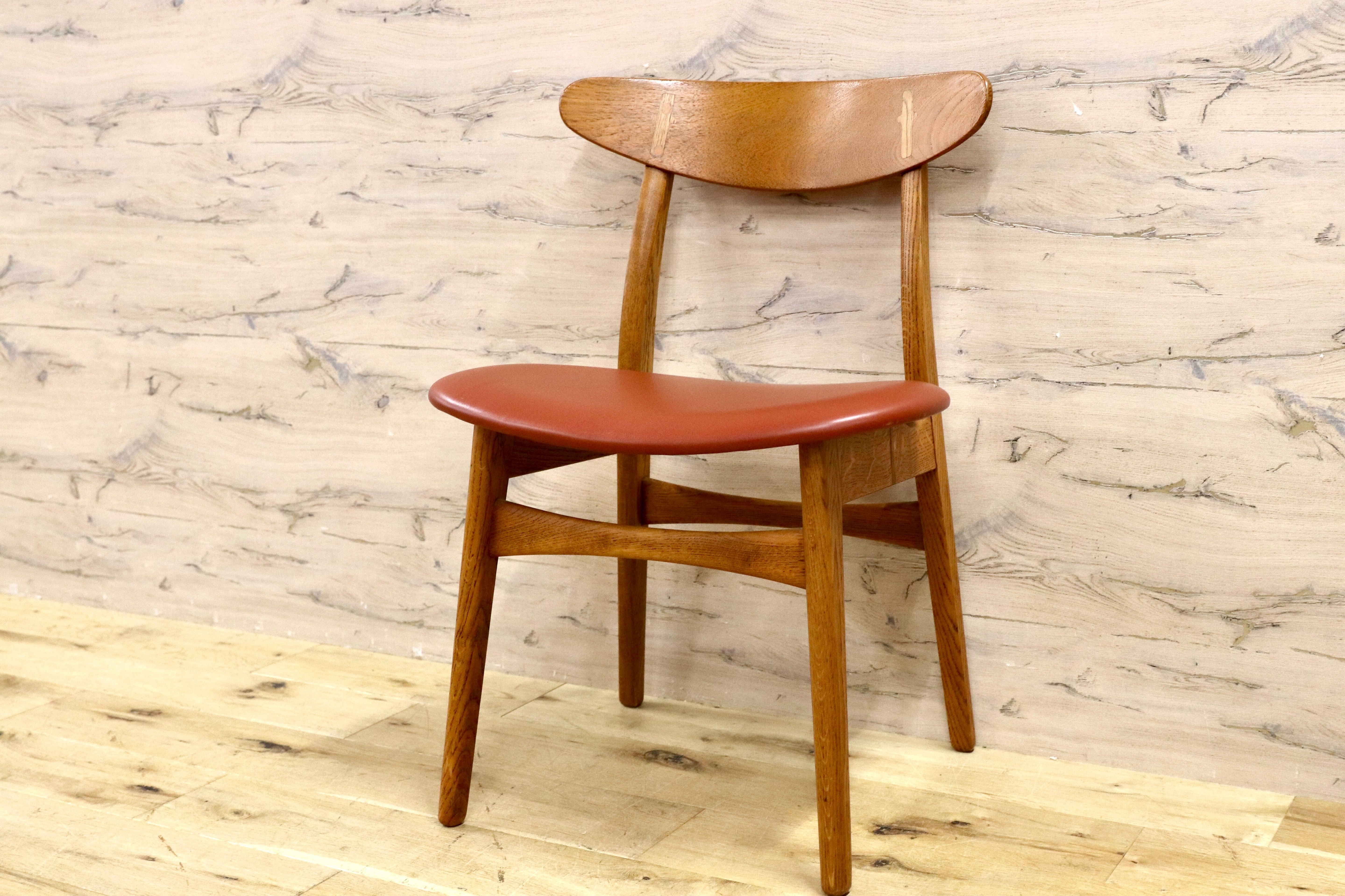 GMHO31C○Kitani / キタニ CH30 ハンス・J・ウェグナー ダイニングチェア 椅子 北欧モダン 名作 オーク材 レザー Hans J. Wegner