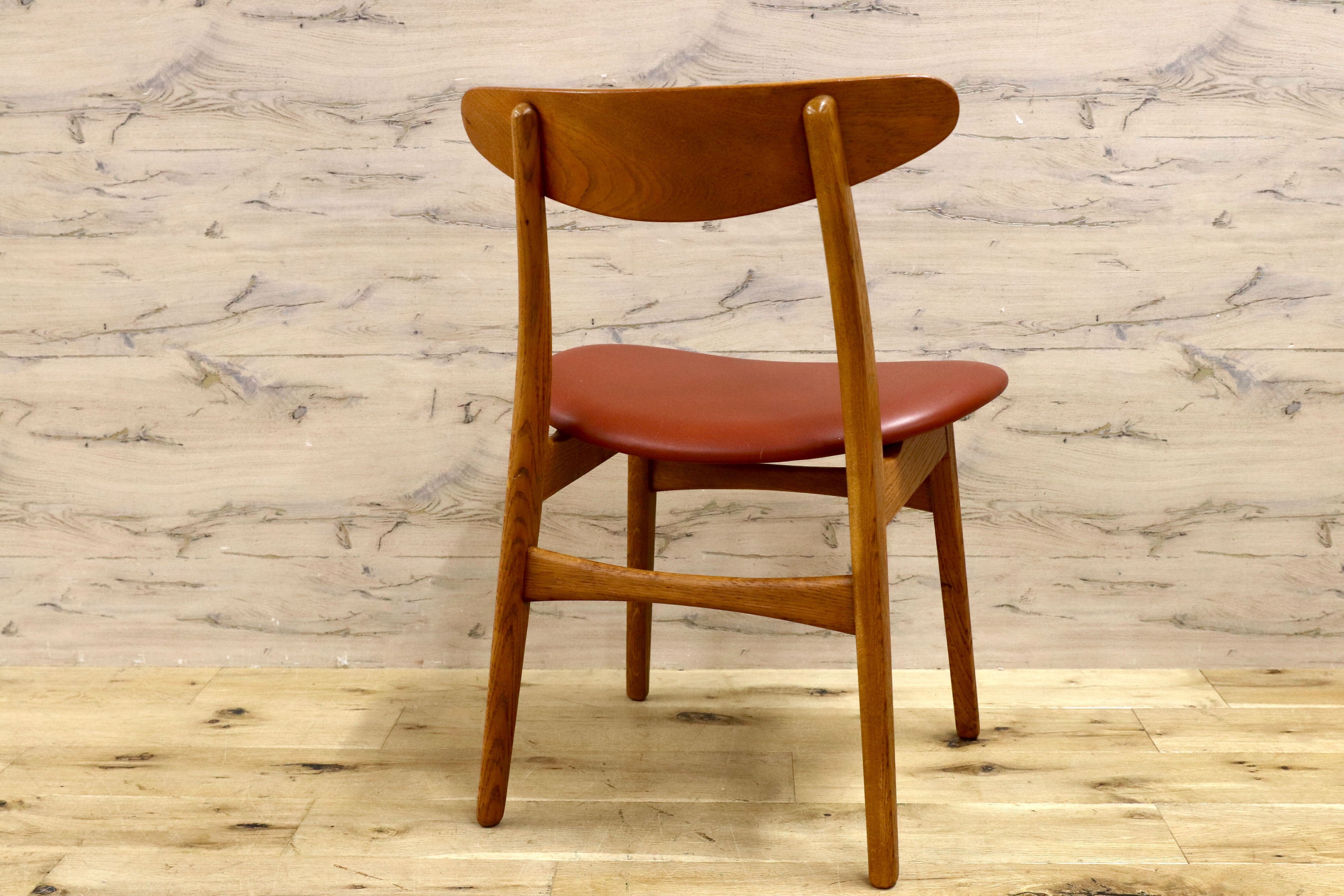 GMHO31C○Kitani / キタニ CH30 ハンス・J・ウェグナー ダイニングチェア 椅子 北欧モダン 名作 オーク材 レザー Hans J. Wegner