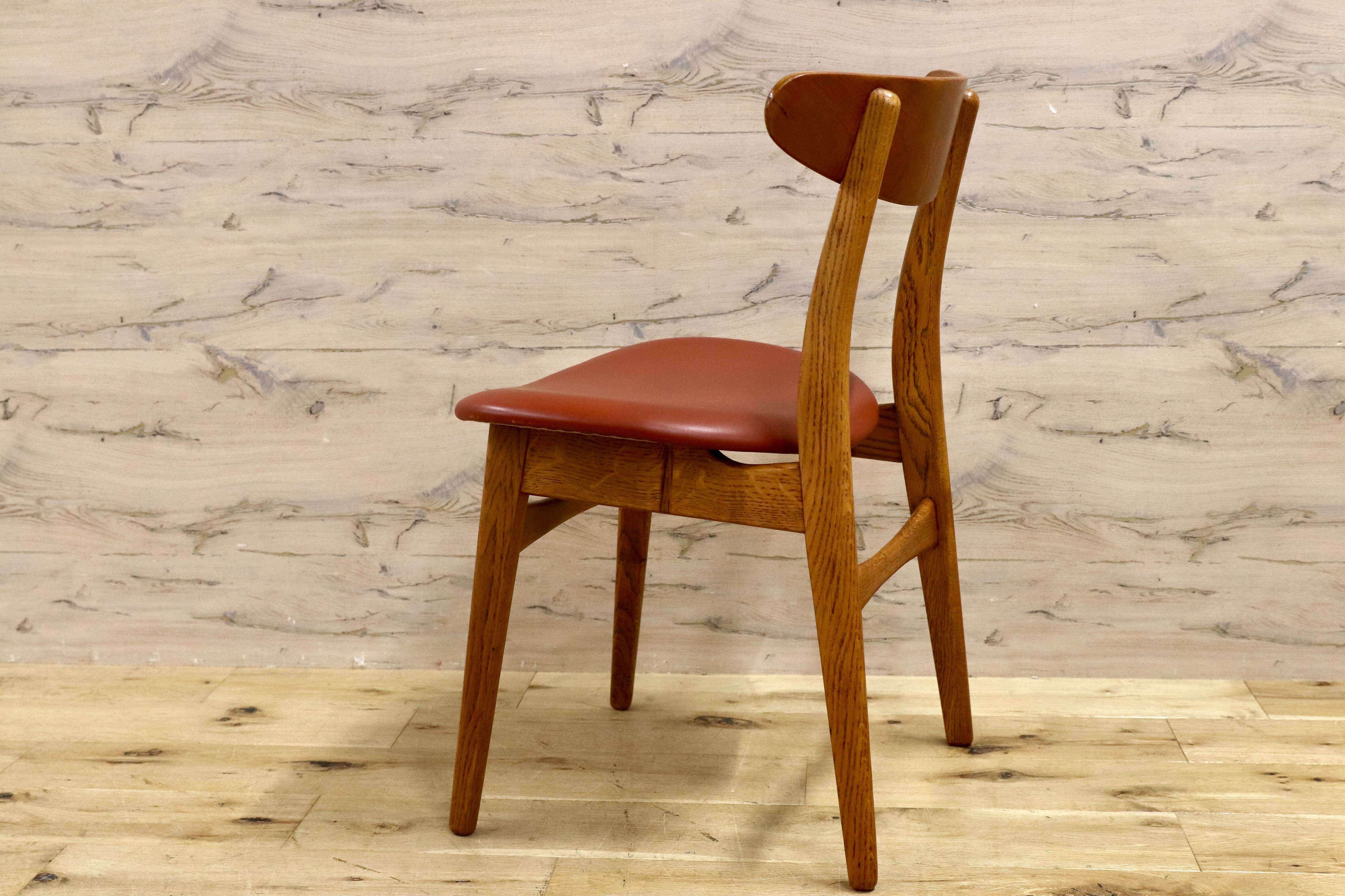 GMHO31C○Kitani / キタニ CH30 ハンス・J・ウェグナー ダイニングチェア 椅子 北欧モダン 名作 オーク材 レザー Hans J. Wegner