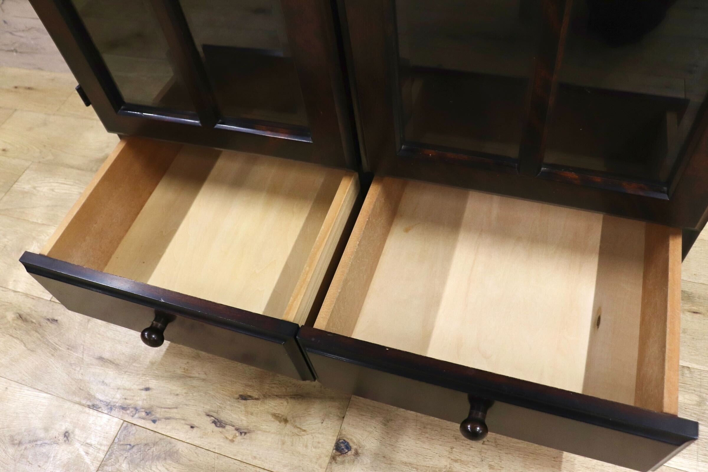 GMIS383○民芸家具 書棚 本棚 飾り棚 キャビネット 和家具 レトロ アンティーク 古民家 検)和光 北海道民芸家具