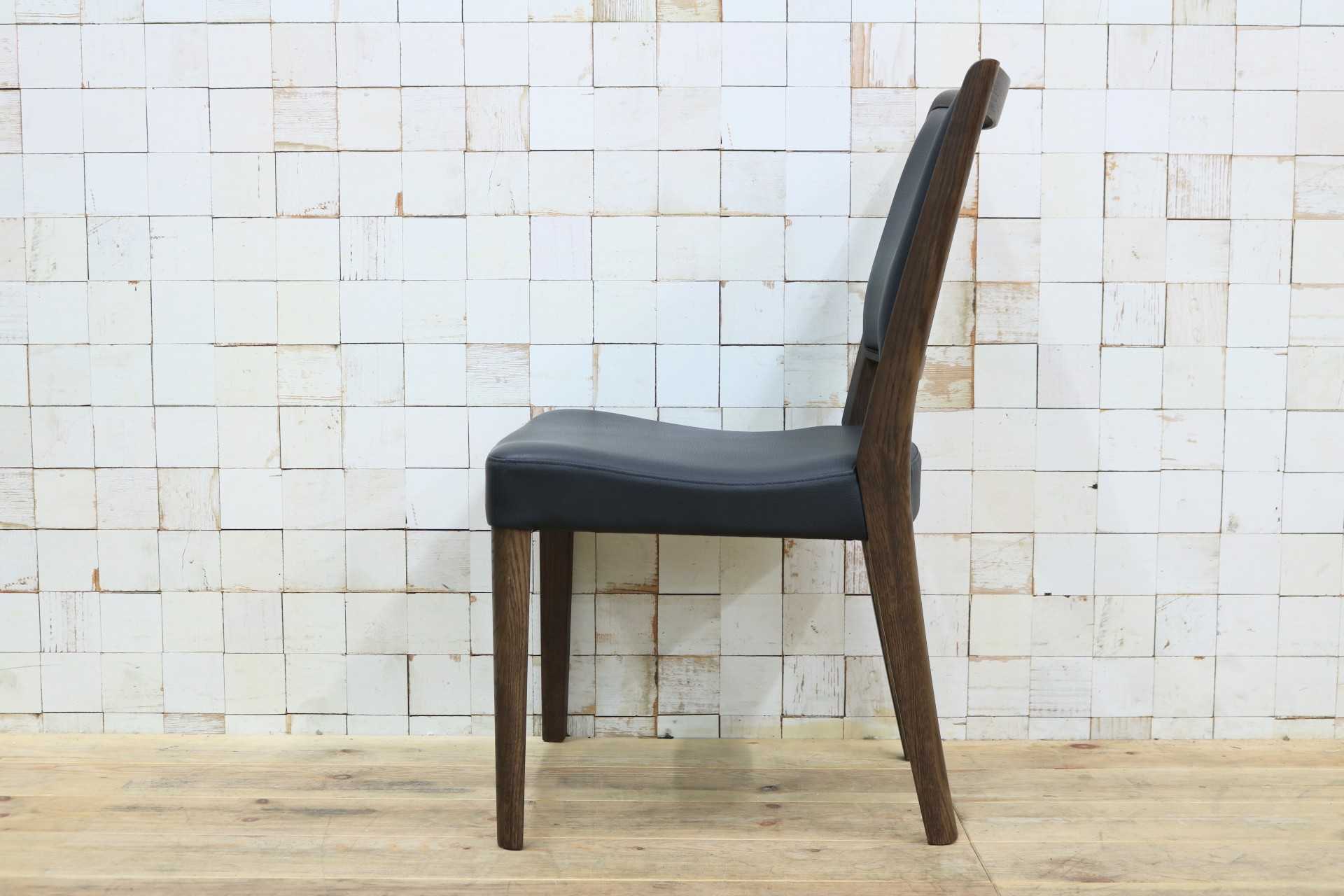 GMIS476B○karimoku / カリモク Chitano チターノ アームレスチェア ダイニングチェア 食卓椅子 レッドオーク 合皮 レザー 木製 国産家具