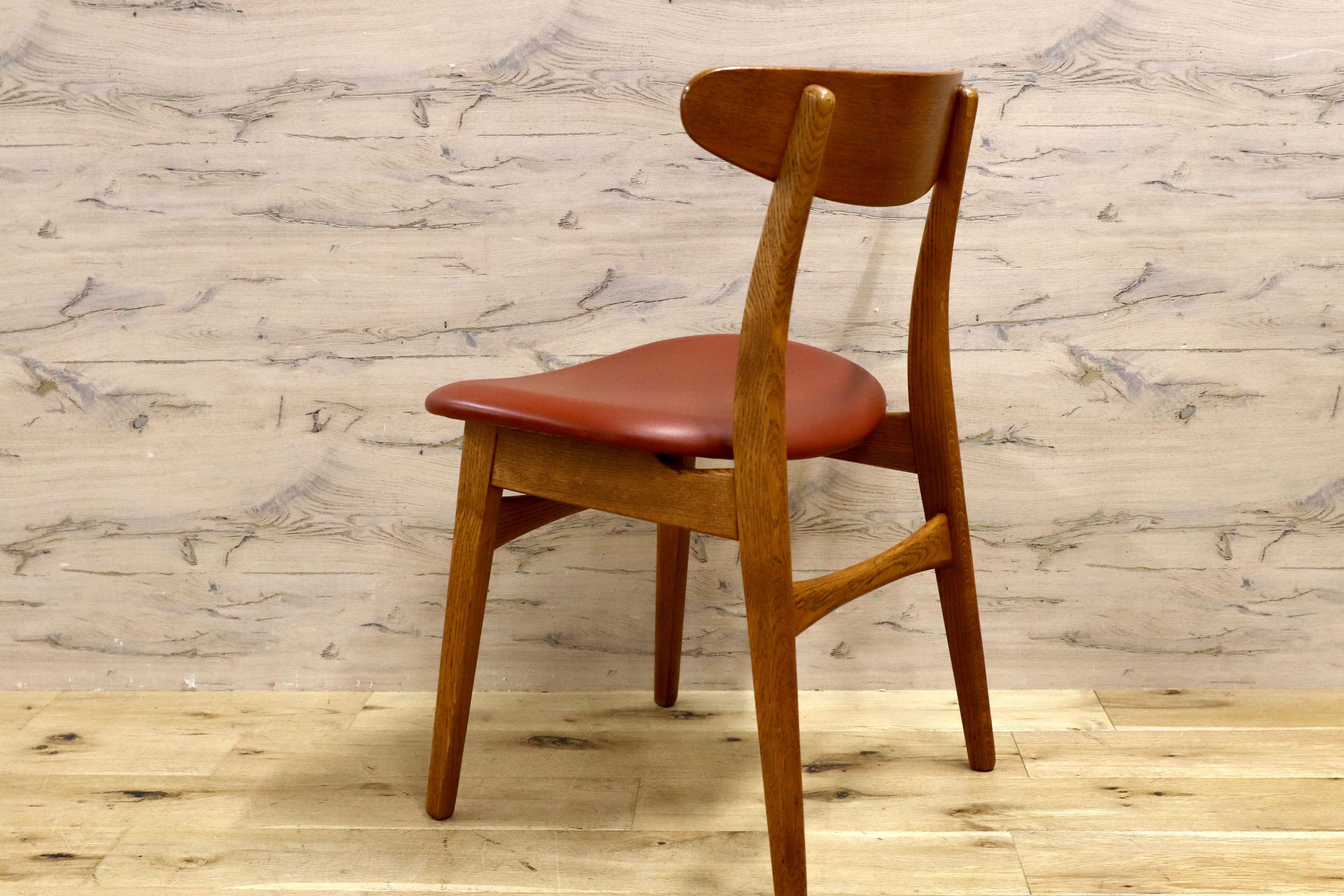 GMHO31D○Kitani / キタニ CH30 ハンス・J・ウェグナー ダイニングチェア 椅子 北欧モダン 名作 オーク材 レザー Hans J. Wegner