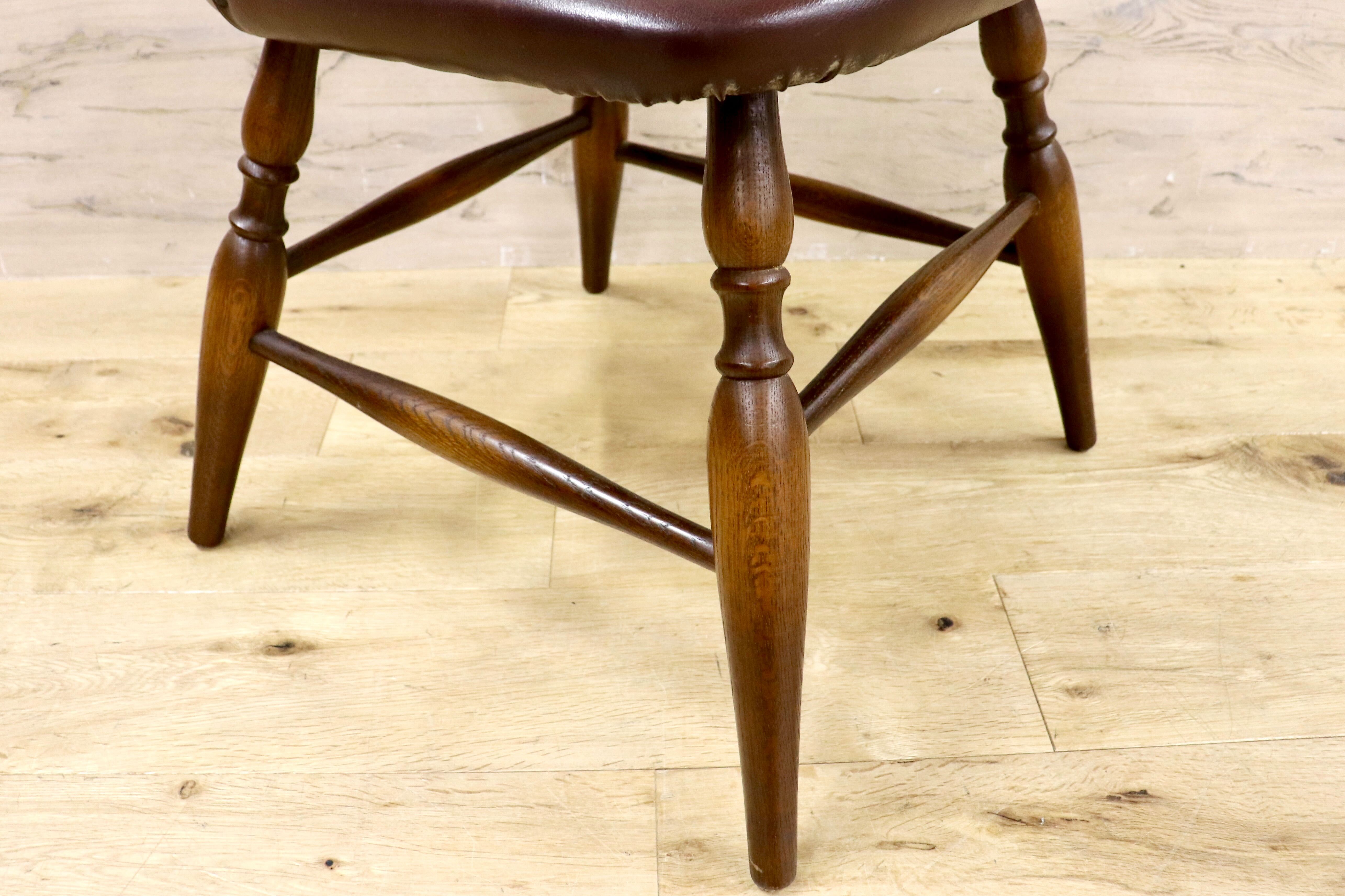 GMHH393B○飛騨産業 / HIDA キツツキ ダイニングチェアウィンザーチェア 椅子 木製 ビンテージ アンティーク 古民家 ノスタルジック