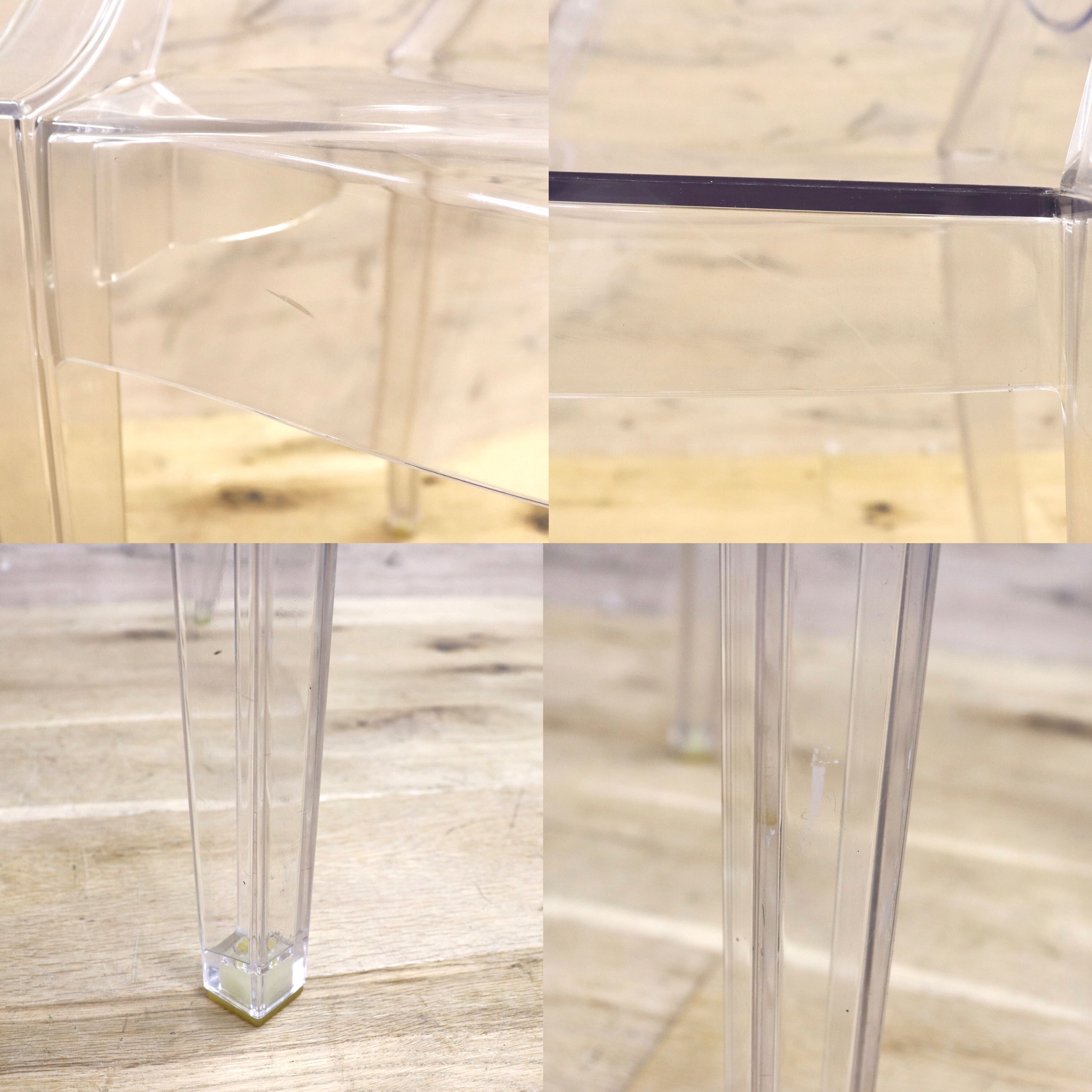 GMIK165B○Kartell / カルテル LOUIS GHOST ルイゴースト スタッキングチェア 2脚セット ガーデンチェア 椅子 モダン 定価約14万