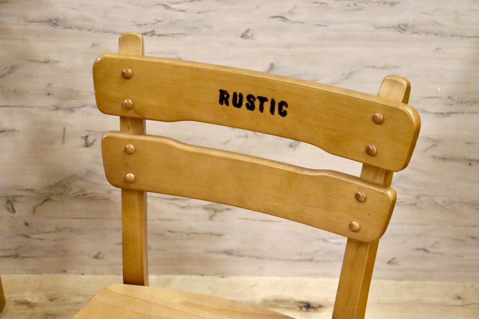 GMHK43A○karimoku / カリモク RUSTIC ルスティック ダイニングチェア 食卓椅子 ナチュラル カントリー 2脚セット 人気廃番 国産家具