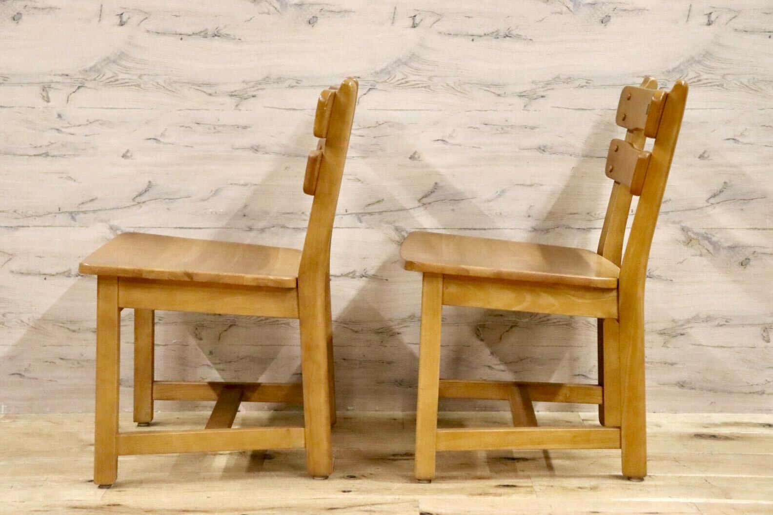 GMHK43A○karimoku / カリモク RUSTIC ルスティック ダイニングチェア 食卓椅子 ナチュラル カントリー 2脚セット 人気廃番 国産家具