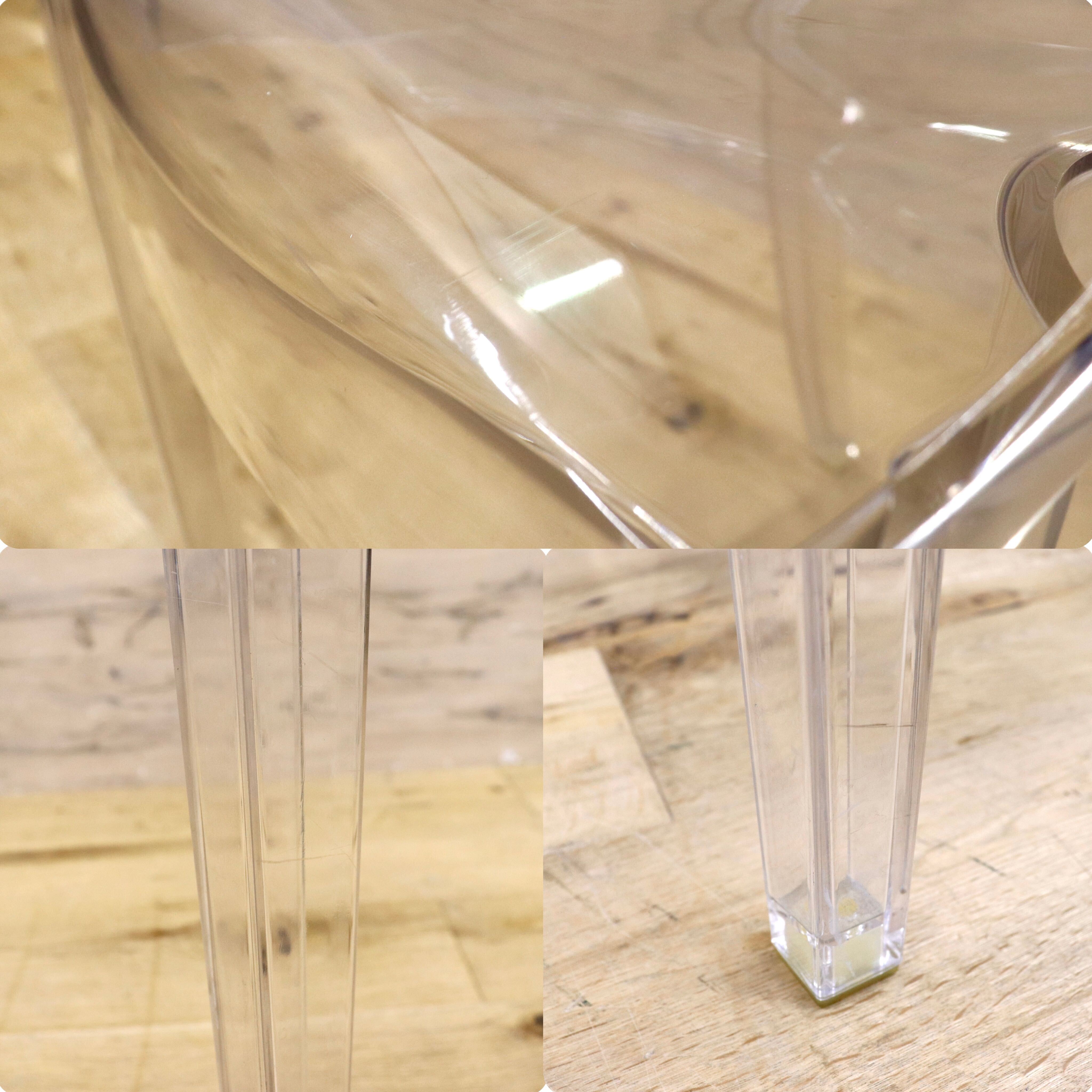 GMIK165C○Kartell / カルテル LOUIS GHOST ルイゴースト スタッキングチェア 2脚セット ガーデンチェア 椅子 モダン 定価約14万