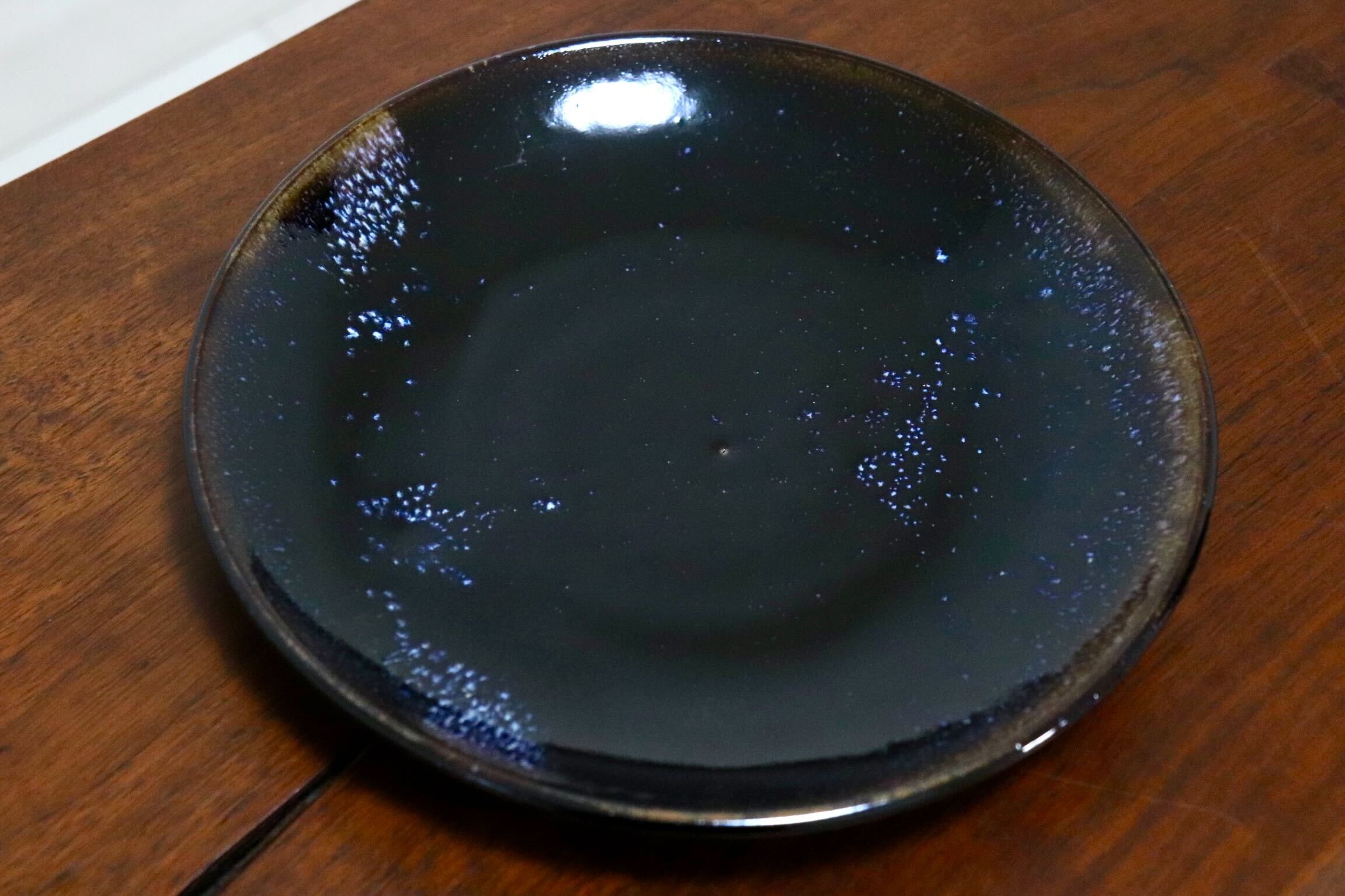 GMIO336○陶勝窯 丹波焼 銀河皿7寸 市野勝 市野勝磯 陶器 工芸品 丹波篠山 未使用