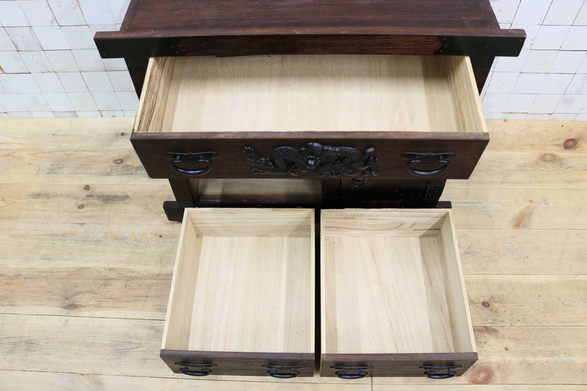 GMIS463○時代箪笥 和家具 和モダン 和室 座敷 古民家 チェスト 整理箪笥 アンティーク レトロ 木製 小物入れ 古民具 インテリア 古家具