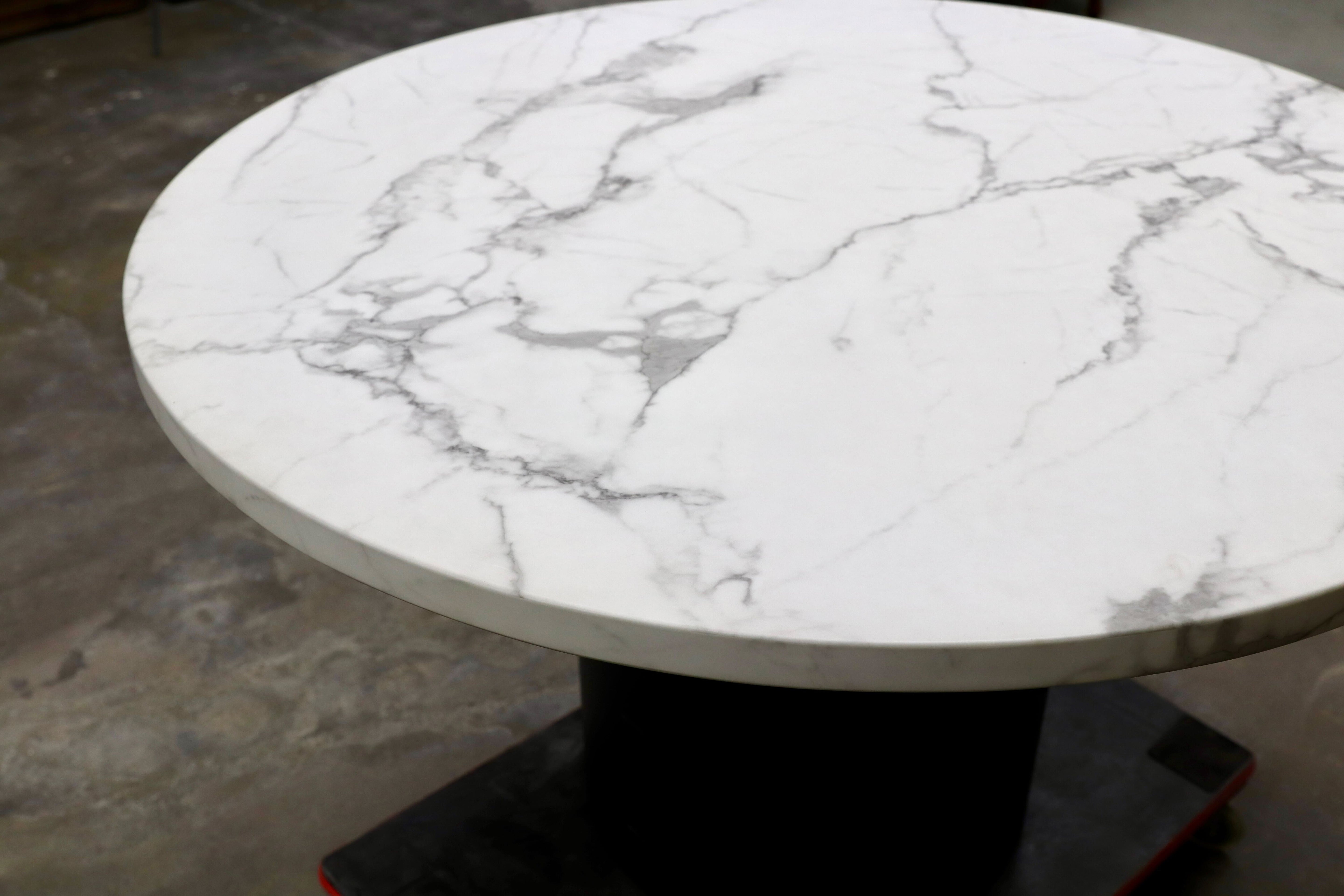 GMIK469○moda en casa / モーダ・エン・カーサ CAPRI table カプリ ダイニングテーブル ラウンド イタリアモダン 定価約20.8万 展示品