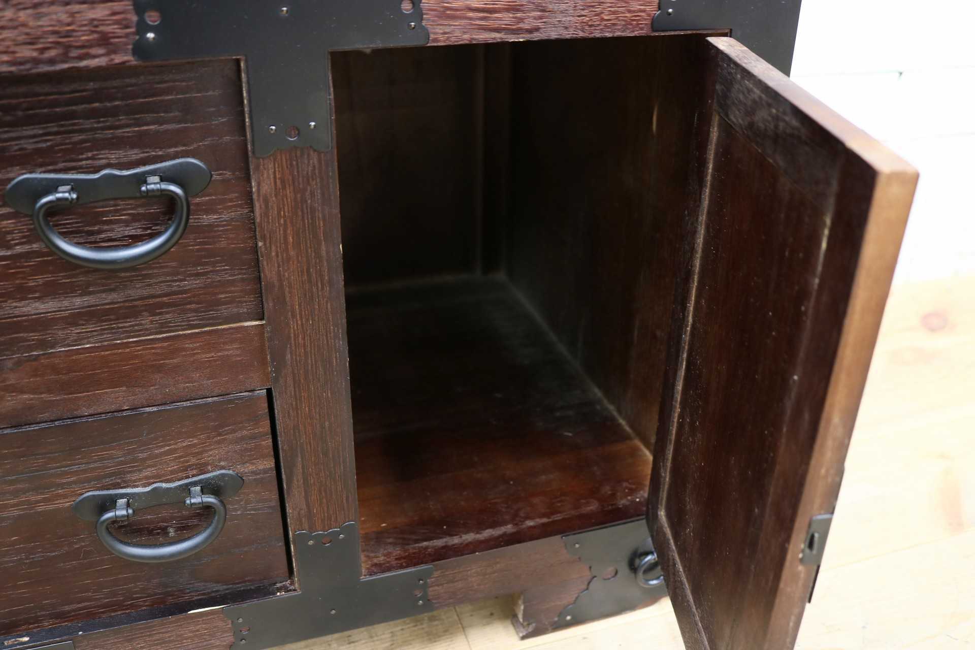 GMIS463○時代箪笥 和家具 和モダン 和室 座敷 古民家 チェスト 整理箪笥 アンティーク レトロ 木製 小物入れ 古民具 インテリア 古家具