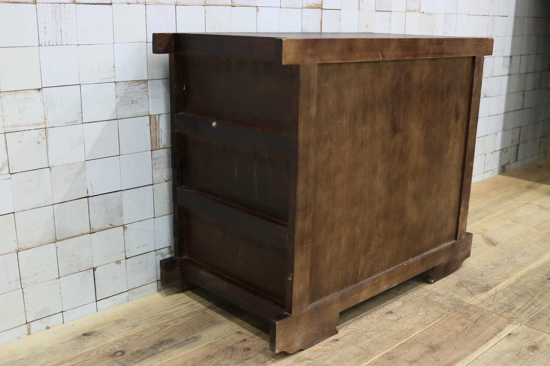 GMIS463○時代箪笥 和家具 和モダン 和室 座敷 古民家 チェスト 整理箪笥 アンティーク レトロ 木製 小物入れ 古民具 インテリア 古家具