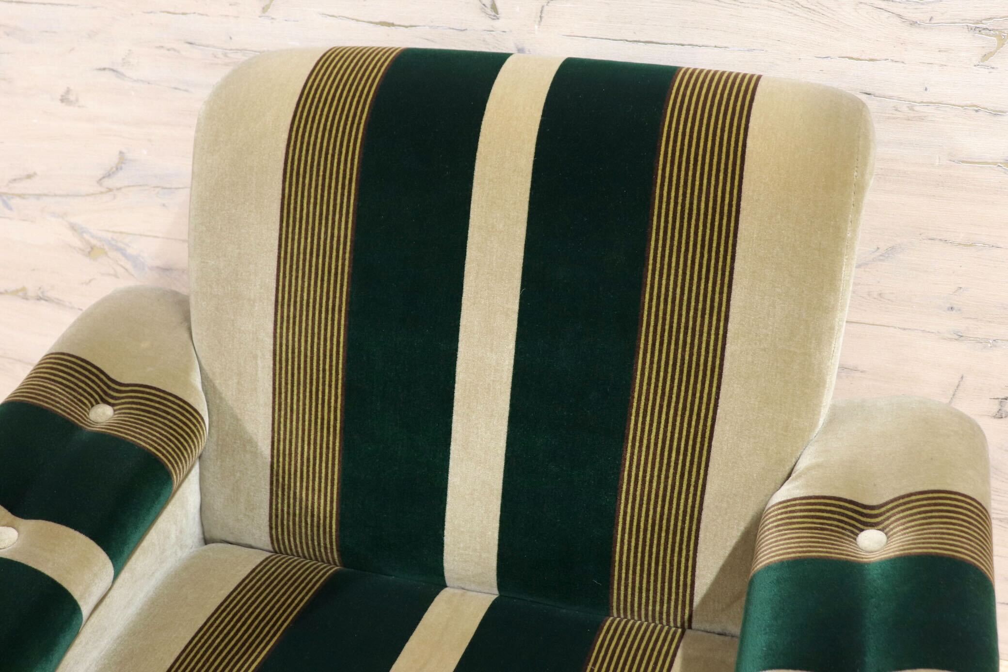 GMIH353B○オールドカリモク karimoku シングルソファ 1人掛けソファ ヴィンテージ ファブリック レトロモダン ミッドセンチュリー