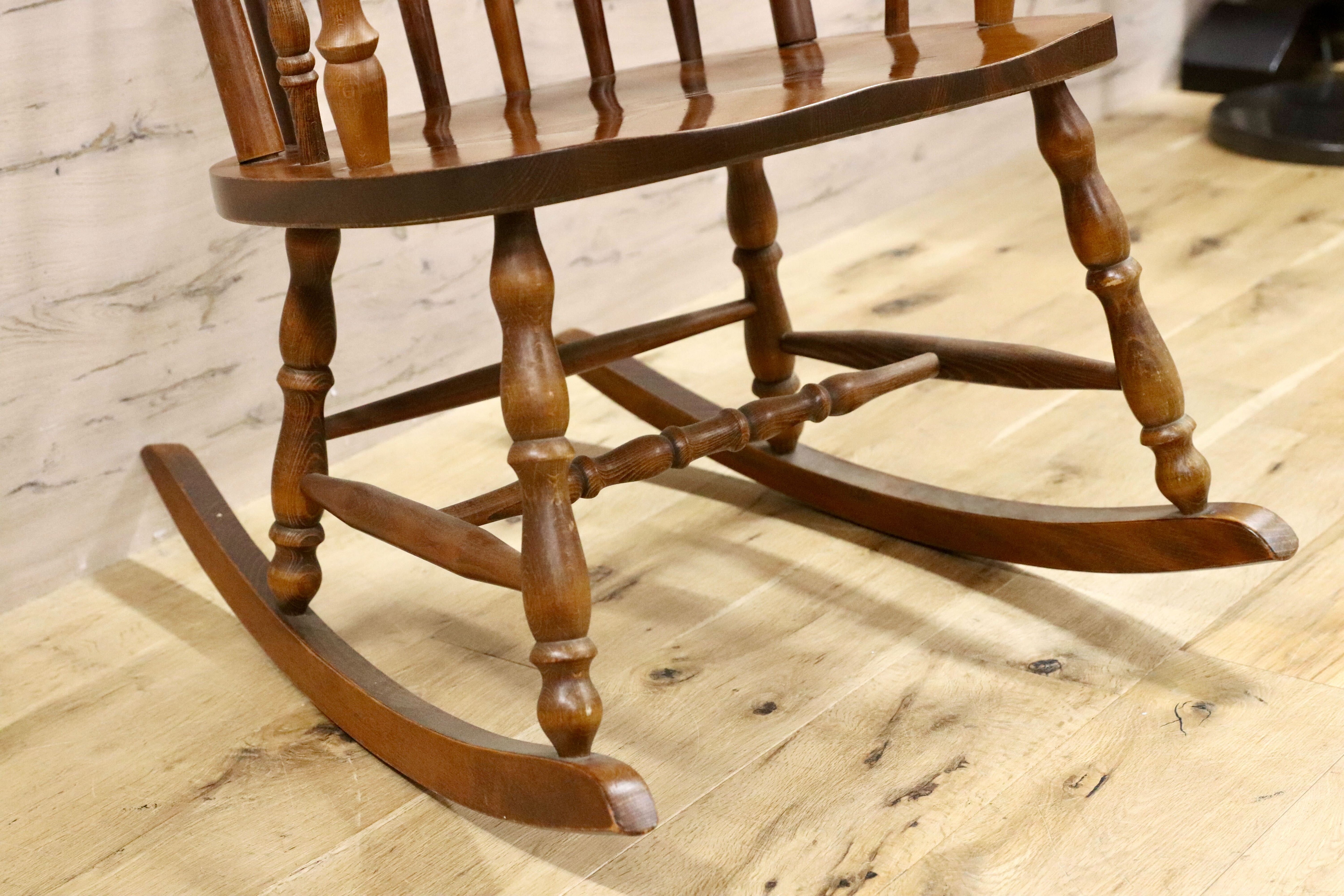 GMGK498○飛騨家具 ロッキングチェア 揺り椅子 レトロ カントリー 検)柏木工 飛騨産業