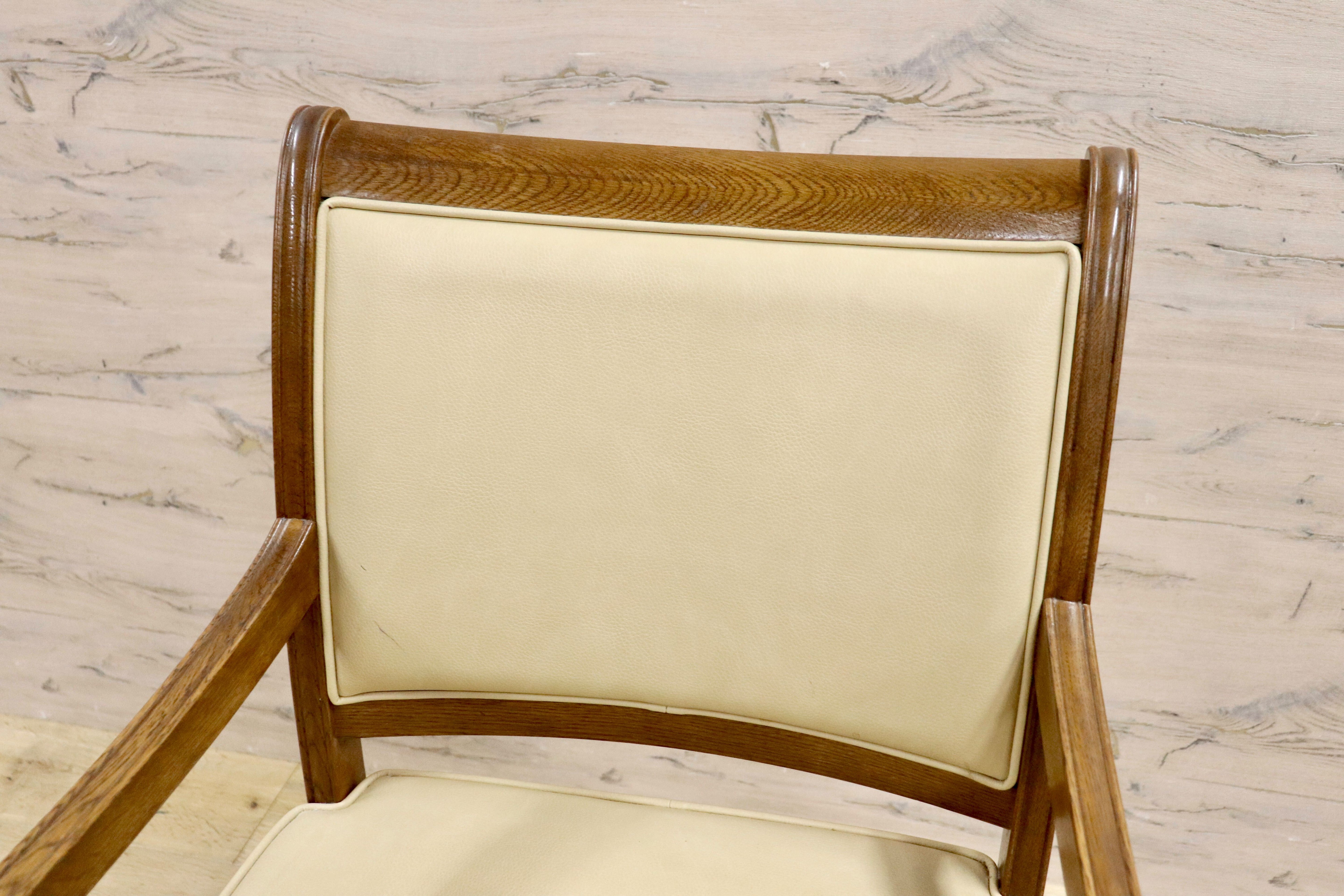 GMHS360D○domani / ドマーニ カリモク最高峰 QUEENS LIFE ダイニングチェア アームチェア レザー アイボリー モダン