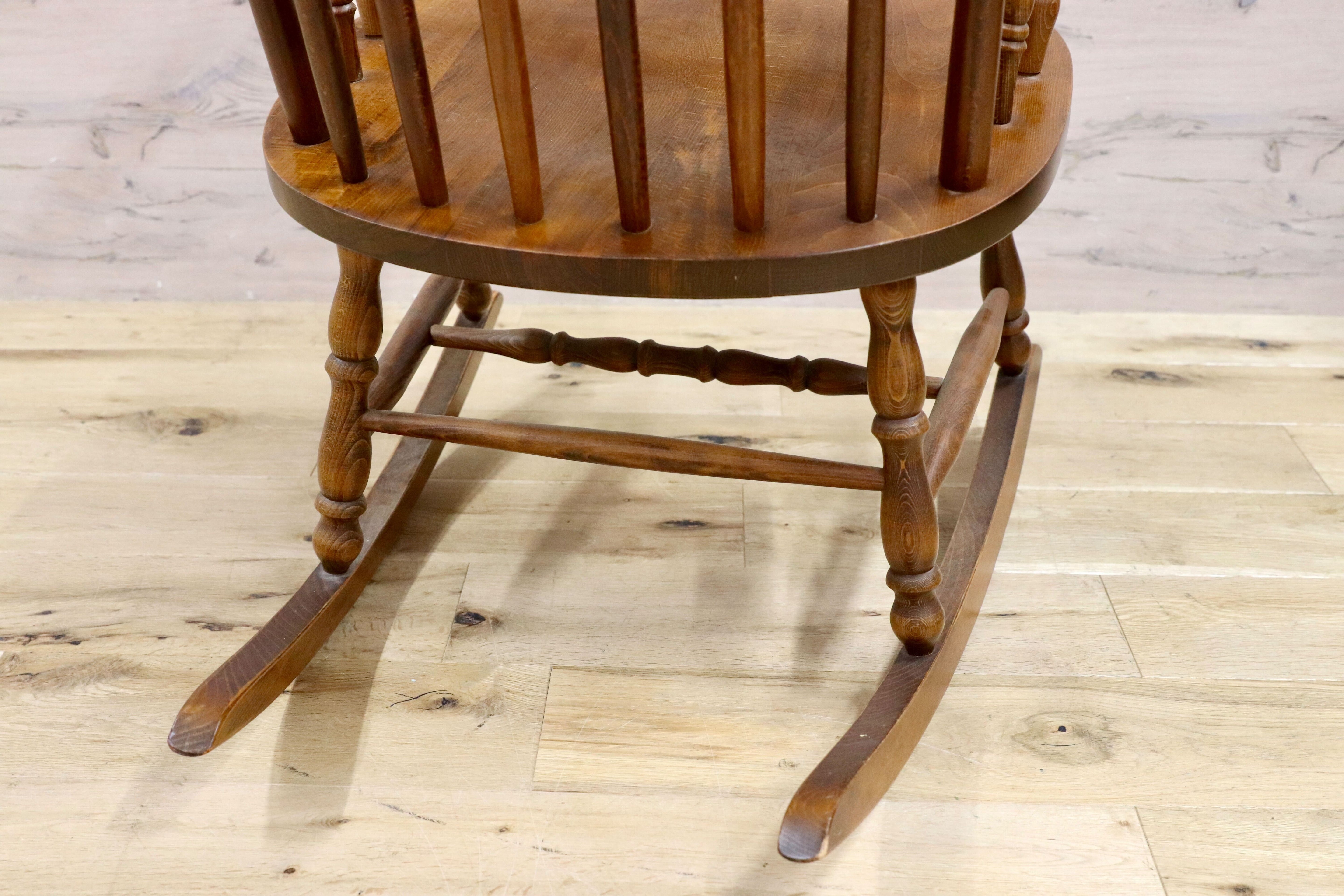 GMGK498○飛騨家具 ロッキングチェア 揺り椅子 レトロ カントリー 検)柏木工 飛騨産業