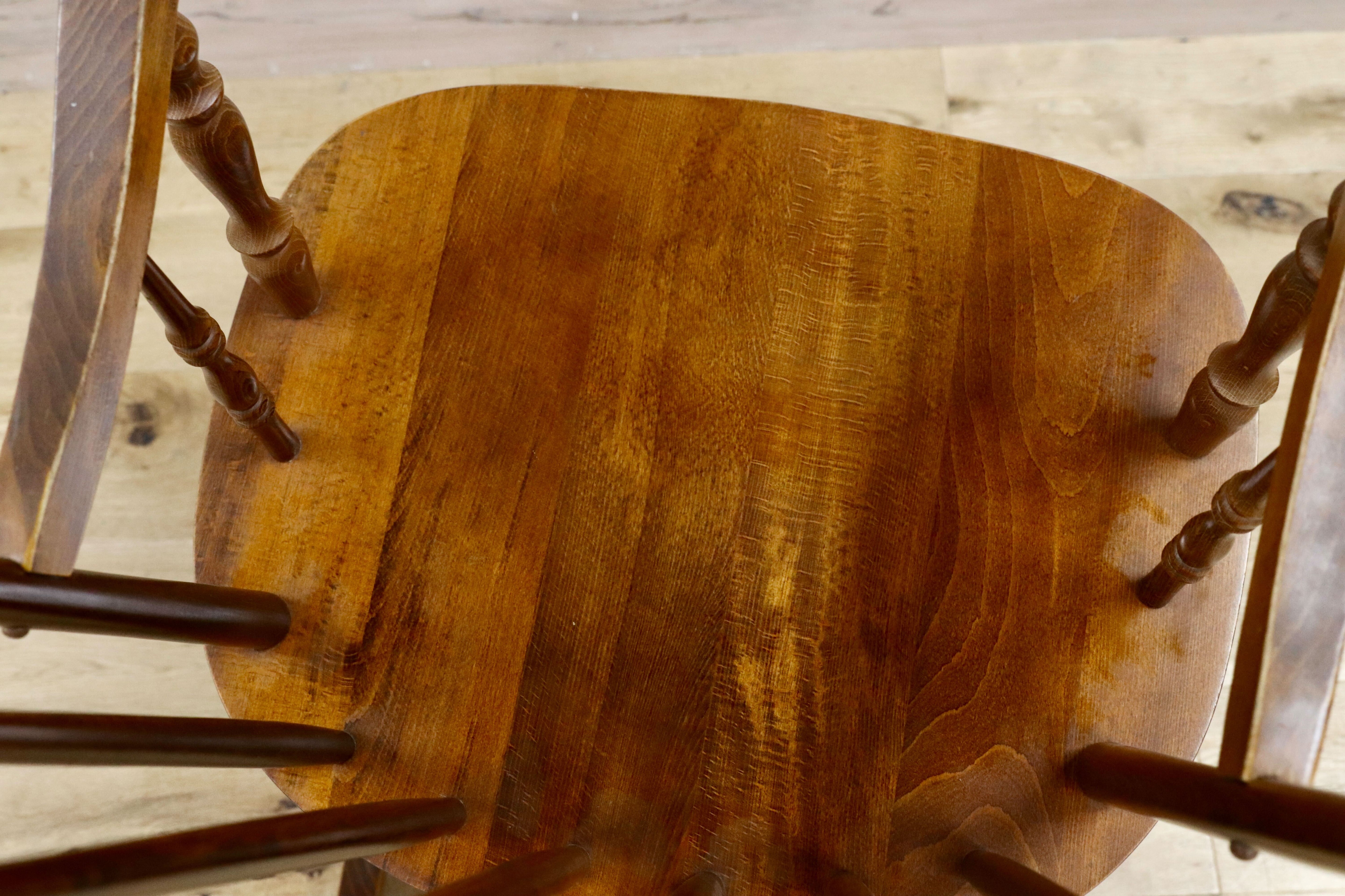 GMGK498○飛騨家具 ロッキングチェア 揺り椅子 レトロ カントリー 検)柏木工 飛騨産業