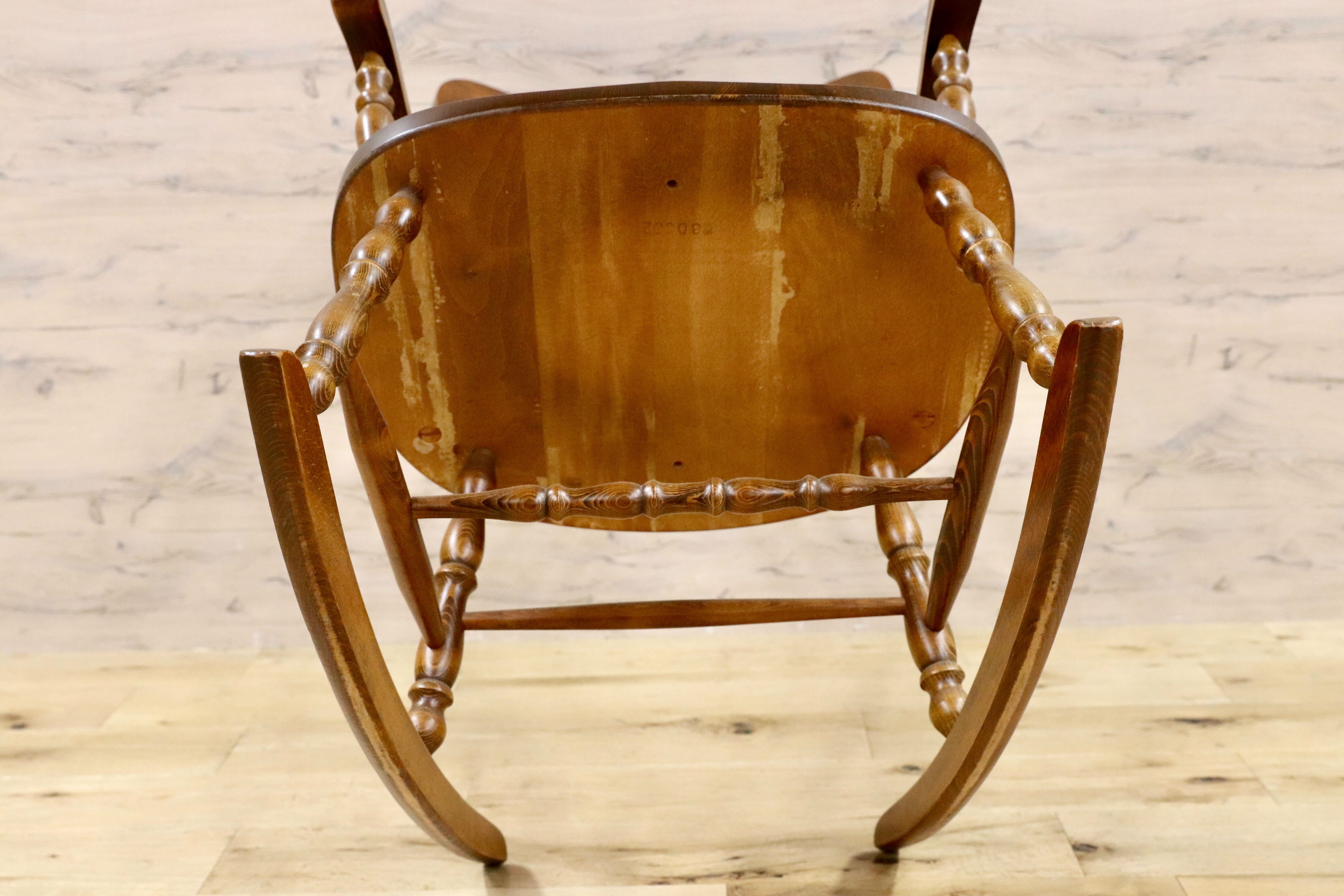 GMGK498○飛騨家具 ロッキングチェア 揺り椅子 レトロ カントリー 検)柏木工 飛騨産業