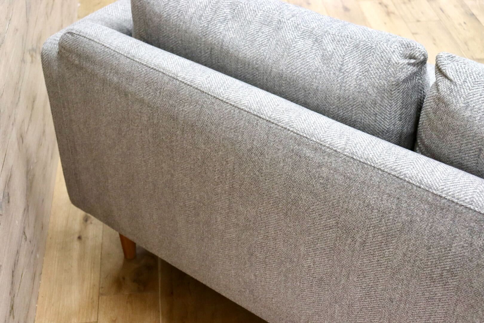 GMHK806○unico / ウニコ RAUFA ラウファ 2.5人掛けソファ ラブソファ カバーリング ファブリック フェザー 北欧スタイル 定価約11.9万