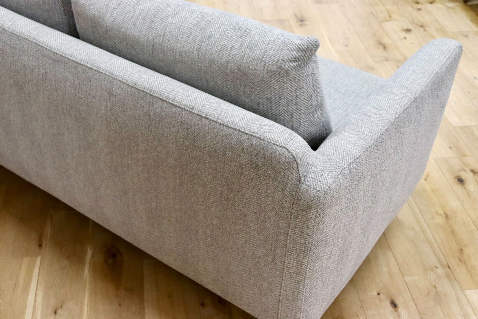 GMHK806○unico / ウニコ RAUFA ラウファ 2.5人掛けソファ ラブソファ カバーリング ファブリック フェザー 北欧スタイル 定価約11.9万