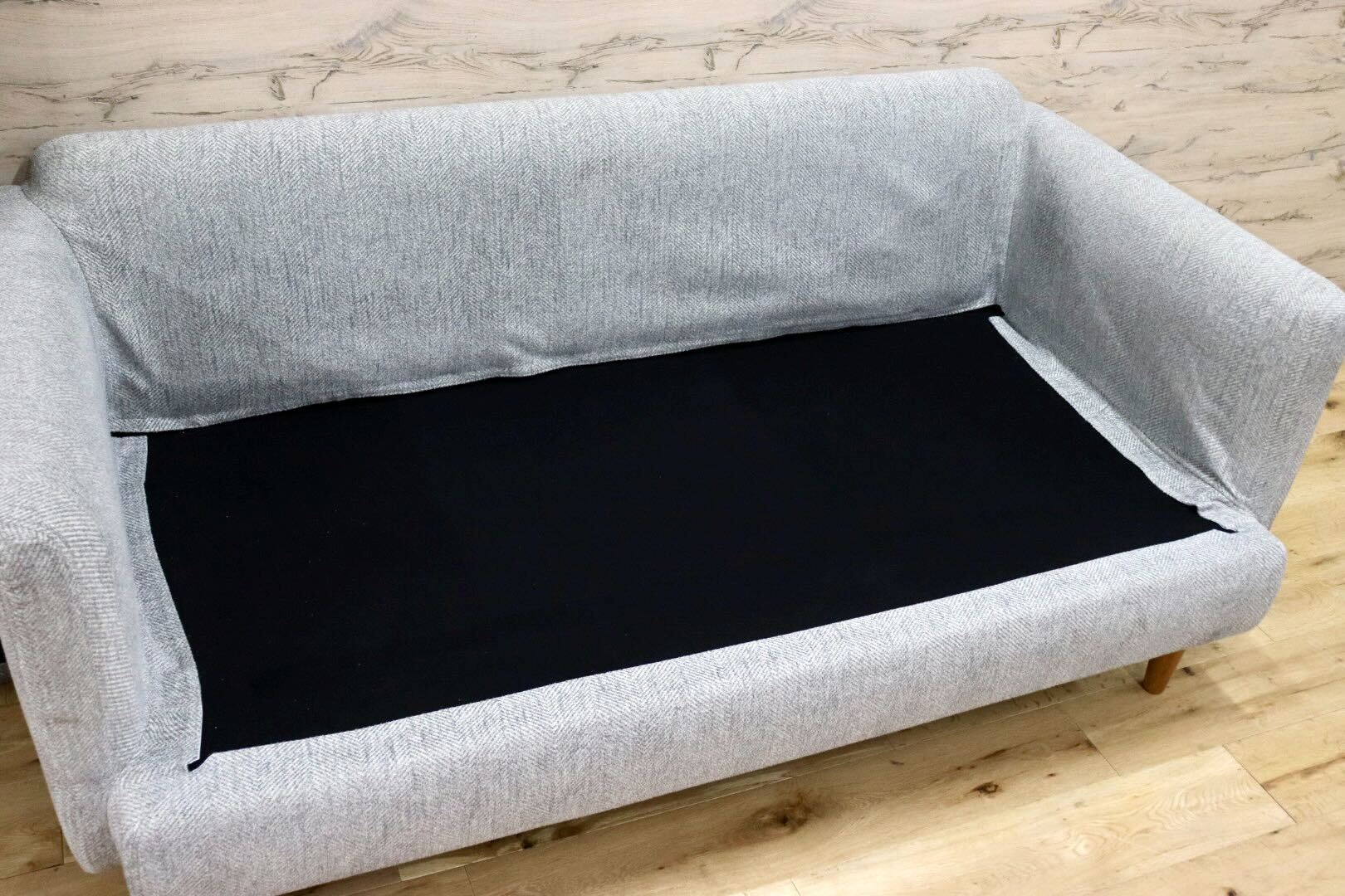 GMHK806○unico / ウニコ RAUFA ラウファ 2.5人掛けソファ ラブソファ カバーリング ファブリック フェザー 北欧スタイル 定価約11.9万