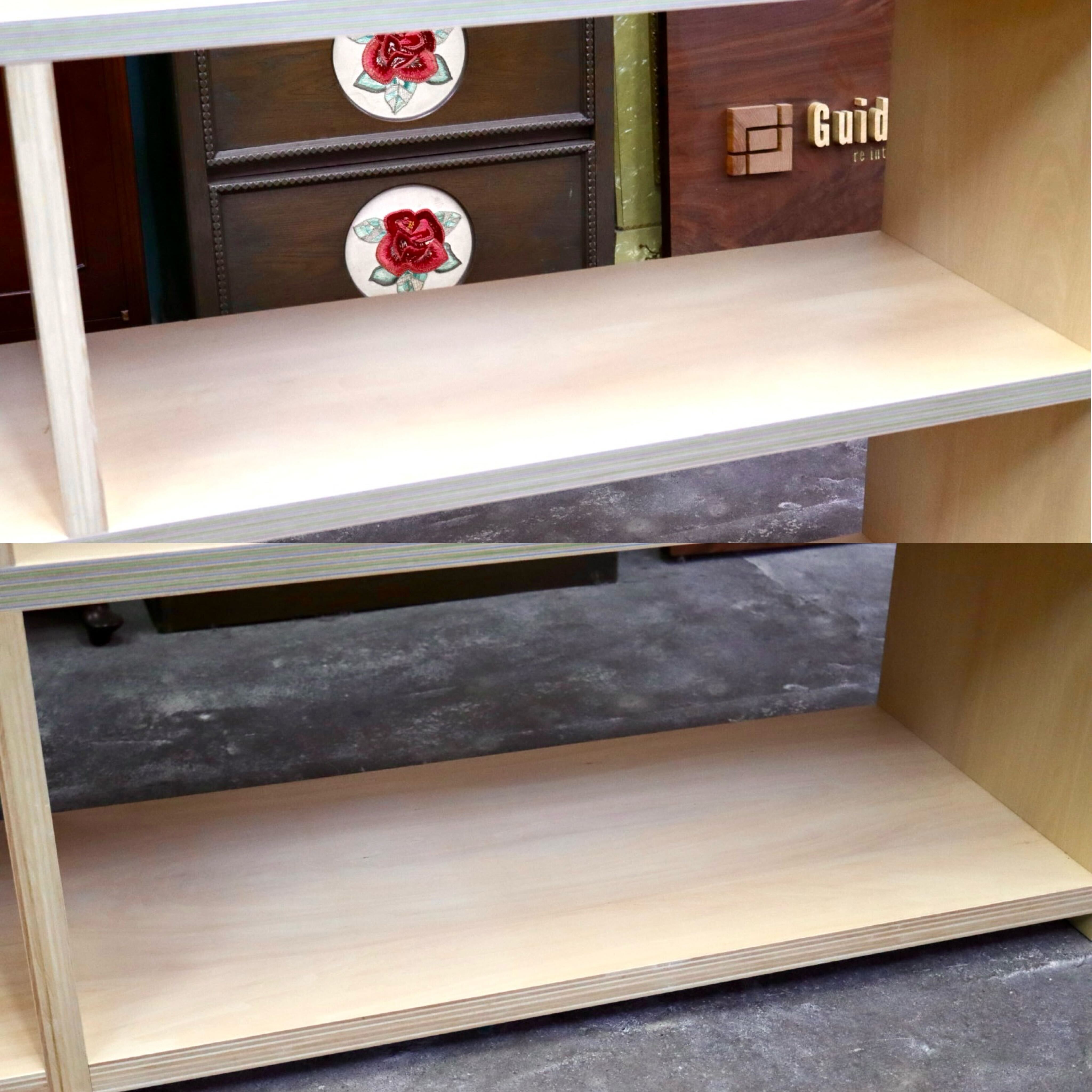 GMIH432D○滝澤ベニヤ ペーパーウッド サイドボード 飾り棚 ブックシェルフ ラック 本棚 木製 リビング収納 国産家具 モデルルーム展示品