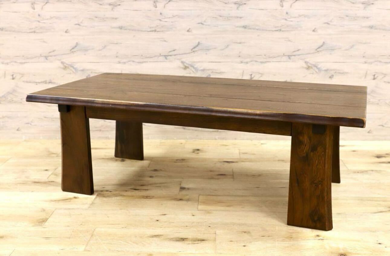 GMHH397○karimoku / カリモク 木挽 センターテーブル リビングテーブル 木製 レトロ カントリー ノスタルジック 国産家具