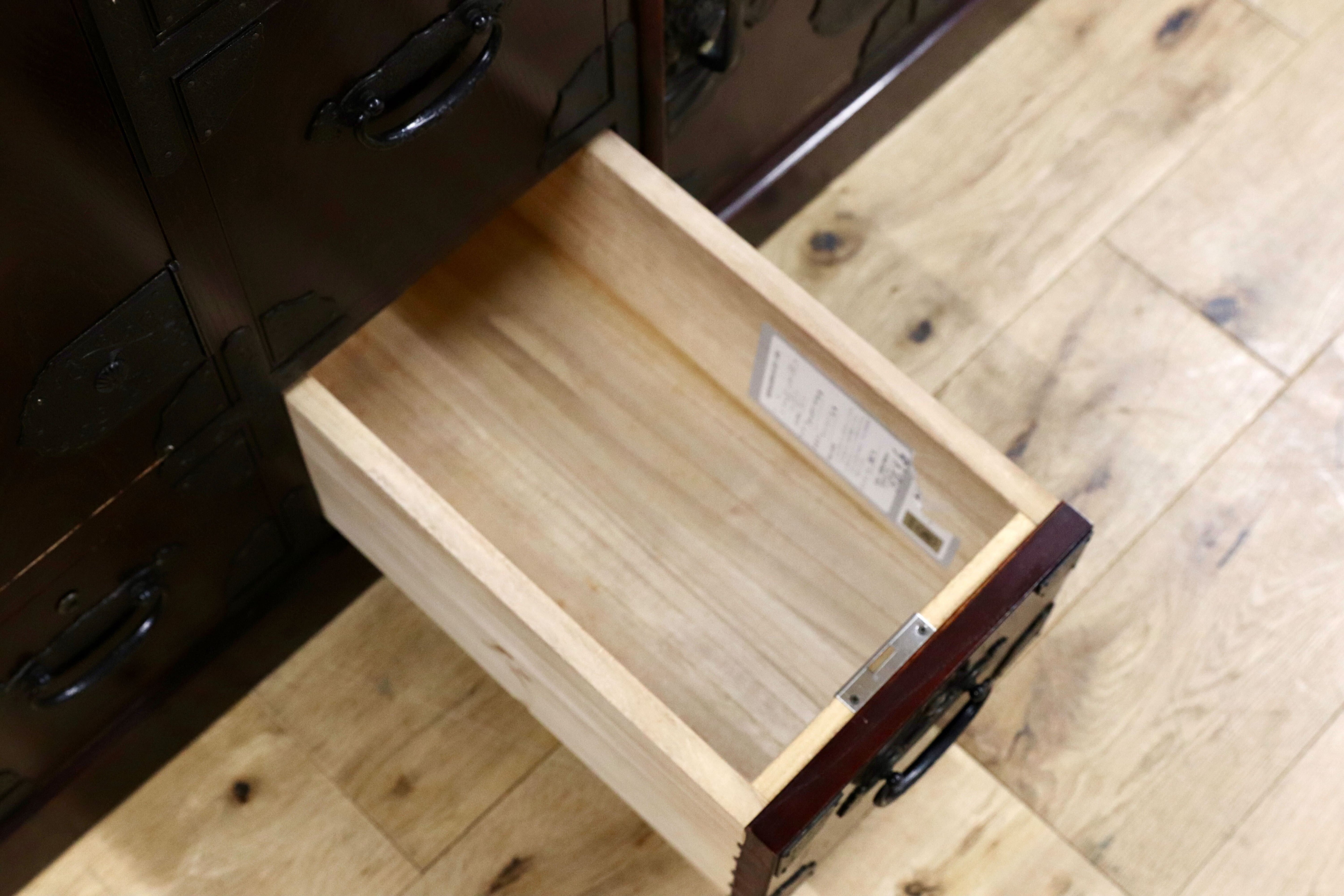 GMGK497○筑後民芸家具 階段箪笥 時代箪笥 レトロ 和家具 和モダン 和室 座敷 チェスト 整理箪笥 アンティーク 約28万