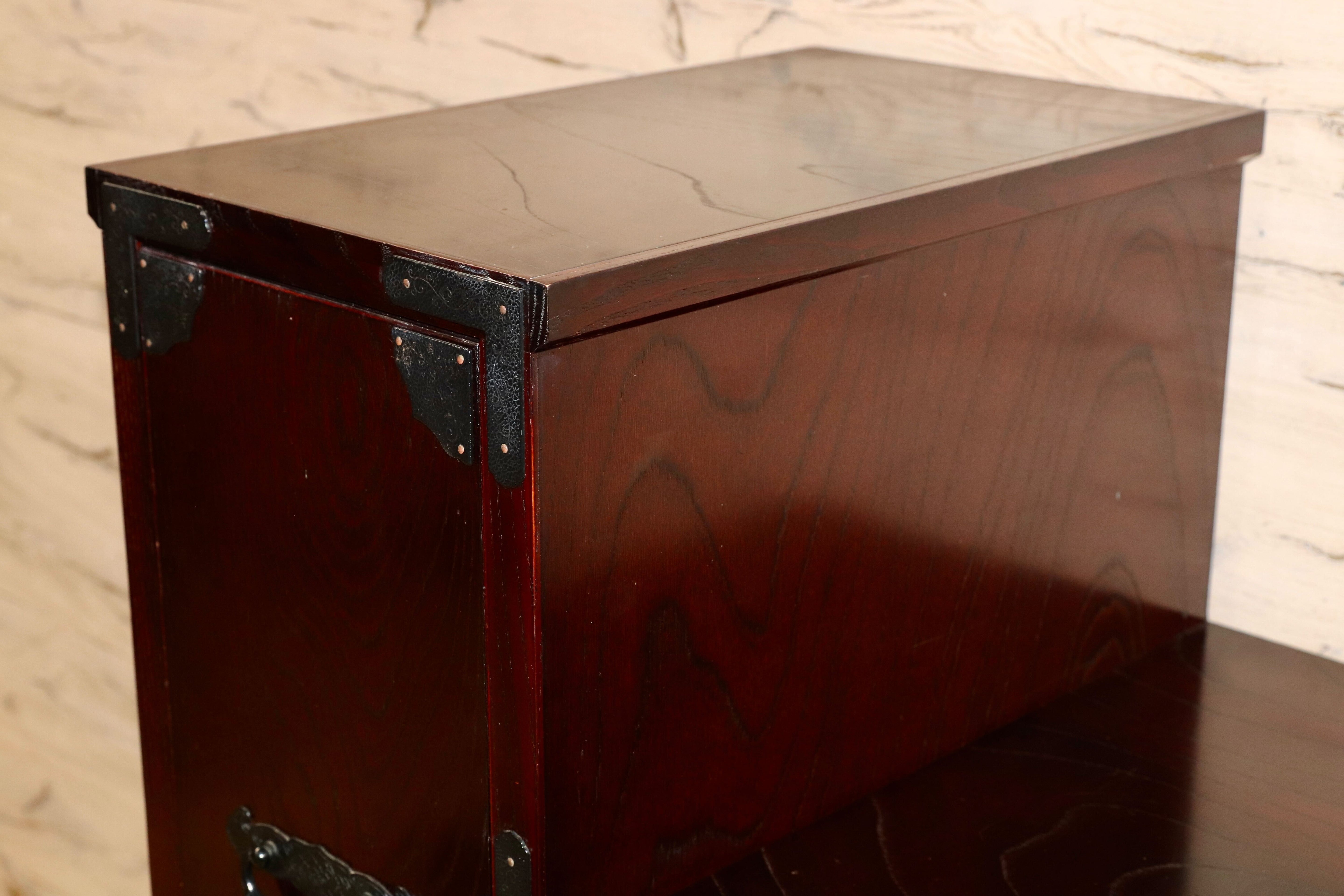 GMGK497○筑後民芸家具 階段箪笥 時代箪笥 レトロ 和家具 和モダン 和室 座敷 チェスト 整理箪笥 アンティーク 約28万