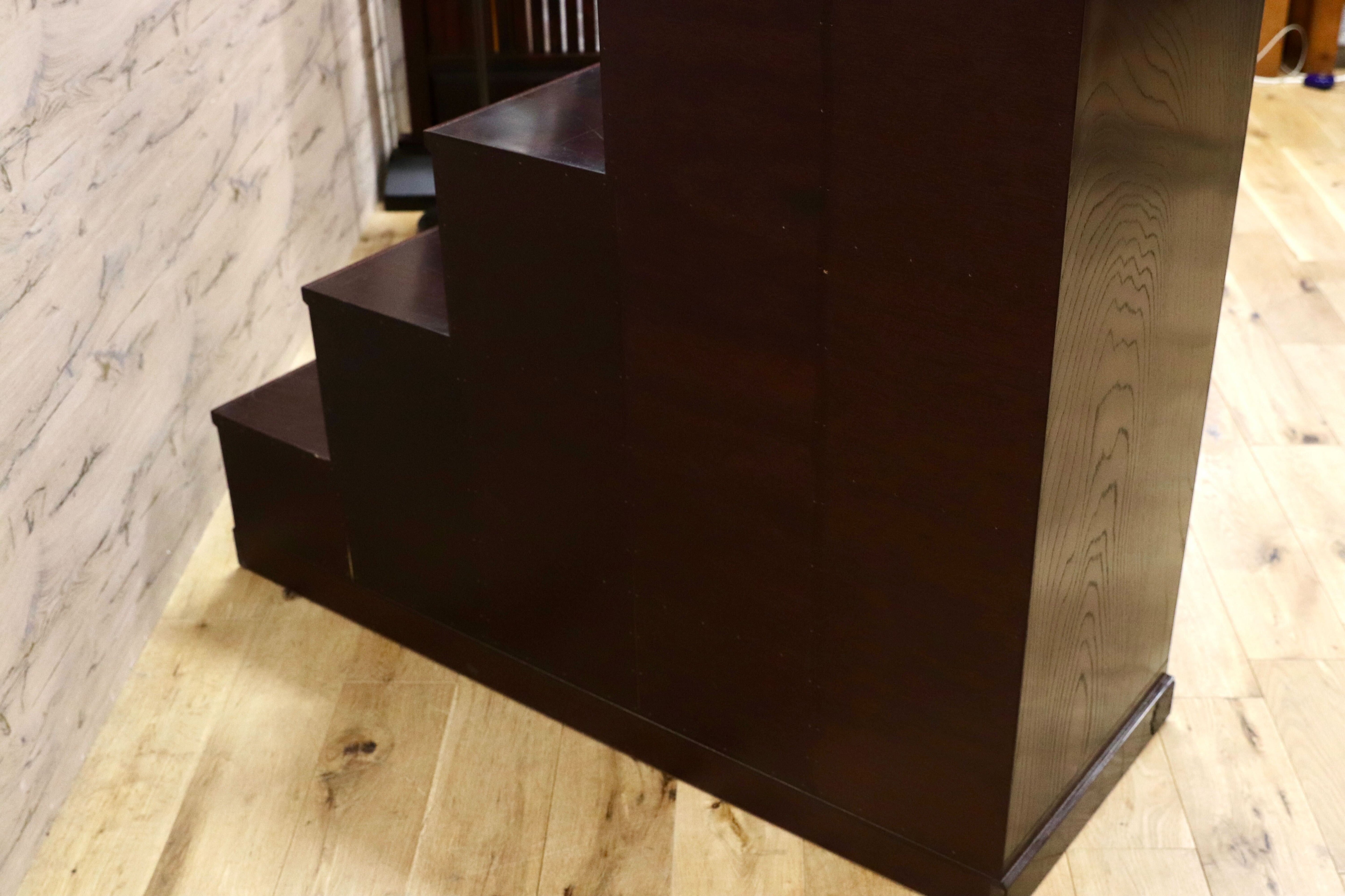 GMGK497○筑後民芸家具 階段箪笥 時代箪笥 レトロ 和家具 和モダン 和室 座敷 チェスト 整理箪笥 アンティーク 約28万