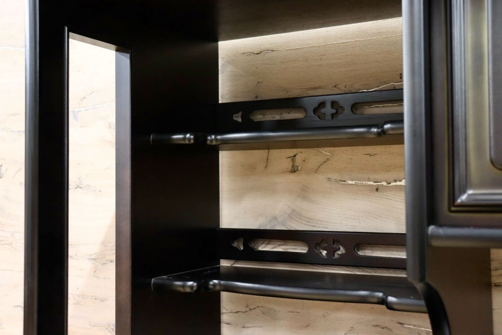 GMHH184○木製 茶棚 茶箪笥 飾り棚 和製アンティーク 和家具 和モダン 和室 座敷 古民家 昭和レトロ