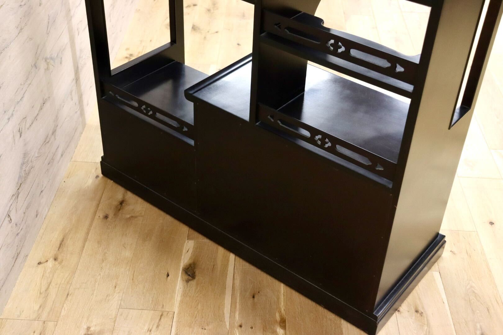 GMHH184○木製 茶棚 茶箪笥 飾り棚 和製アンティーク 和家具 和モダン 和室 座敷 古民家 昭和レトロ