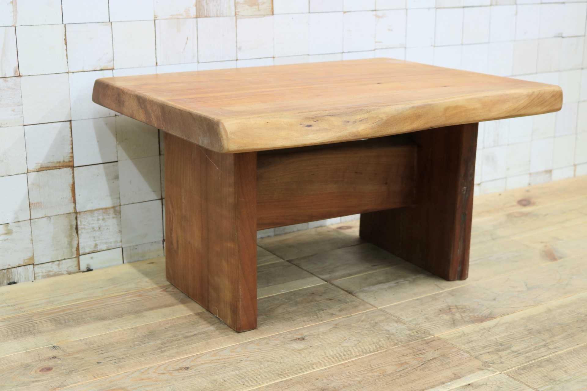 GMHS104◯無垢材 ミニテーブル サイドテーブル コーヒーテーブル 飾り台 和家具 和モダン アンティーク レトロ 古民家 和室