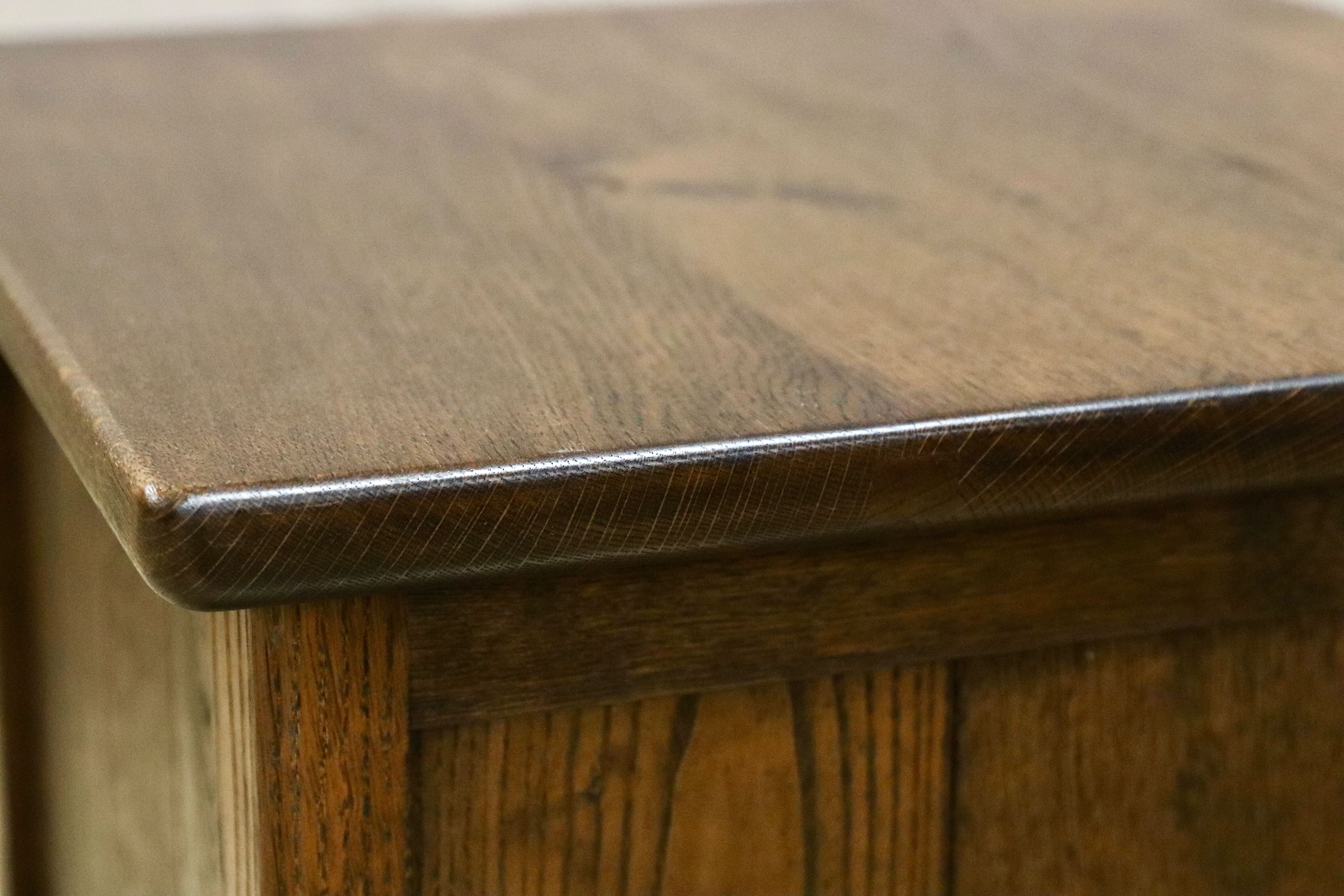 GMHN208C○オーク無垢材 収納付き スツール ボックス チェア キャスター付き 西洋 英国 オランダ ダッチカントリー アンティーク