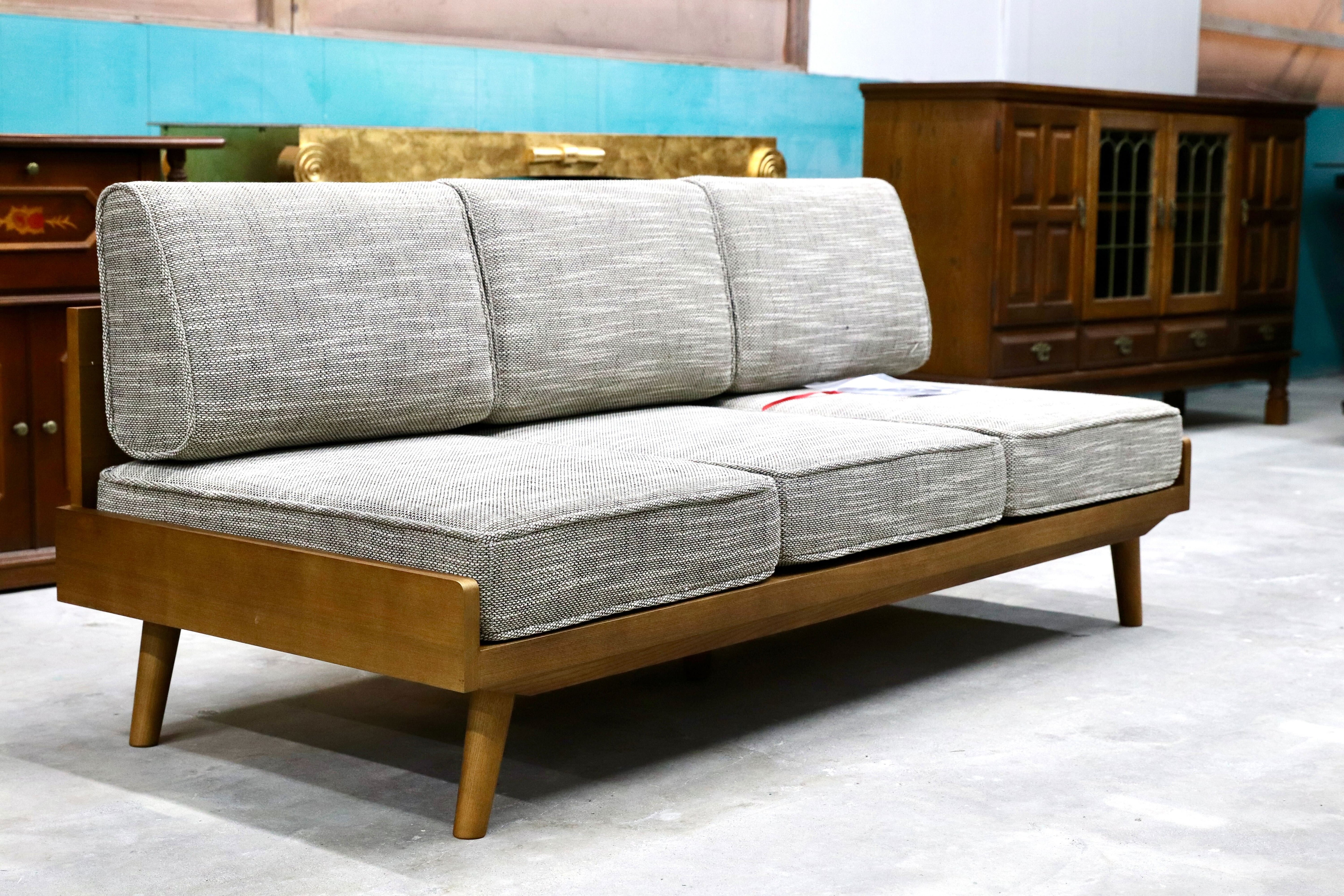 GMHK708○unico / ウニコ ALBERO アルベロ 3人掛けソファ トリプルソファ 北欧スタイル 約14万 24年製 モデルルーム展示品